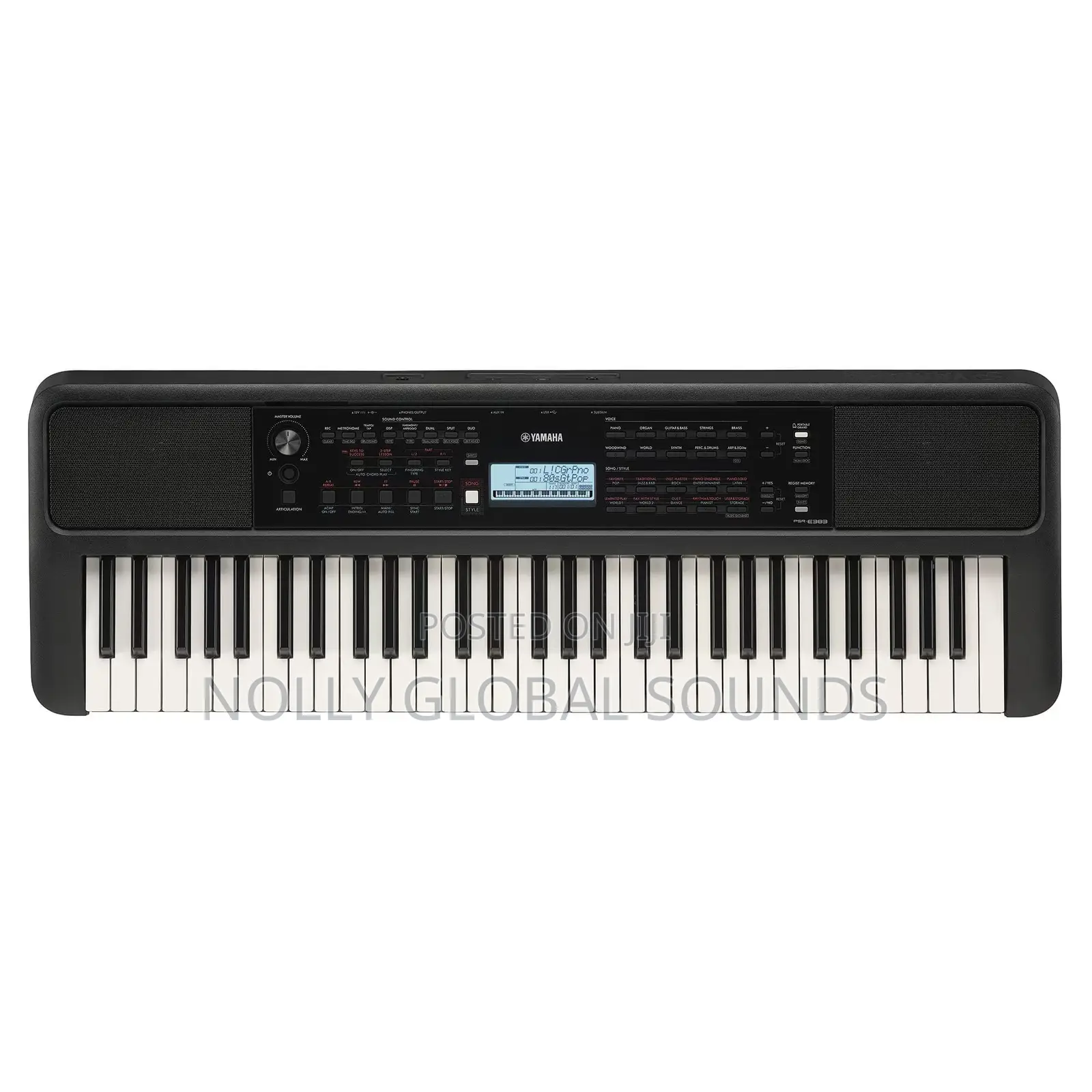Yamaha PSR-E383 Portable Keyboard 61 Keys (Adaptor Included)