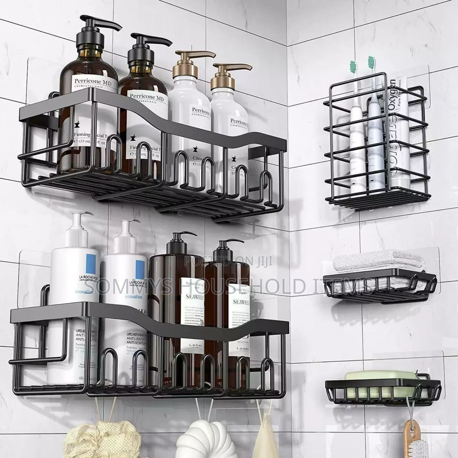 5pcs Shower Caddy or Bathroom Organiser