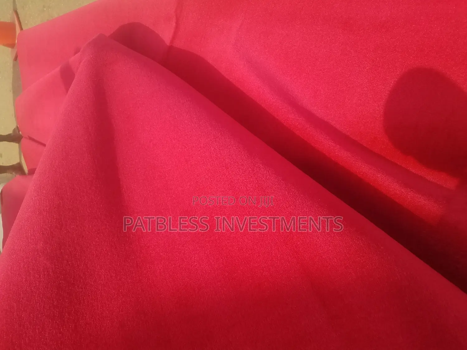 Plain Red Rug Ambassador, #8000 Per SQM