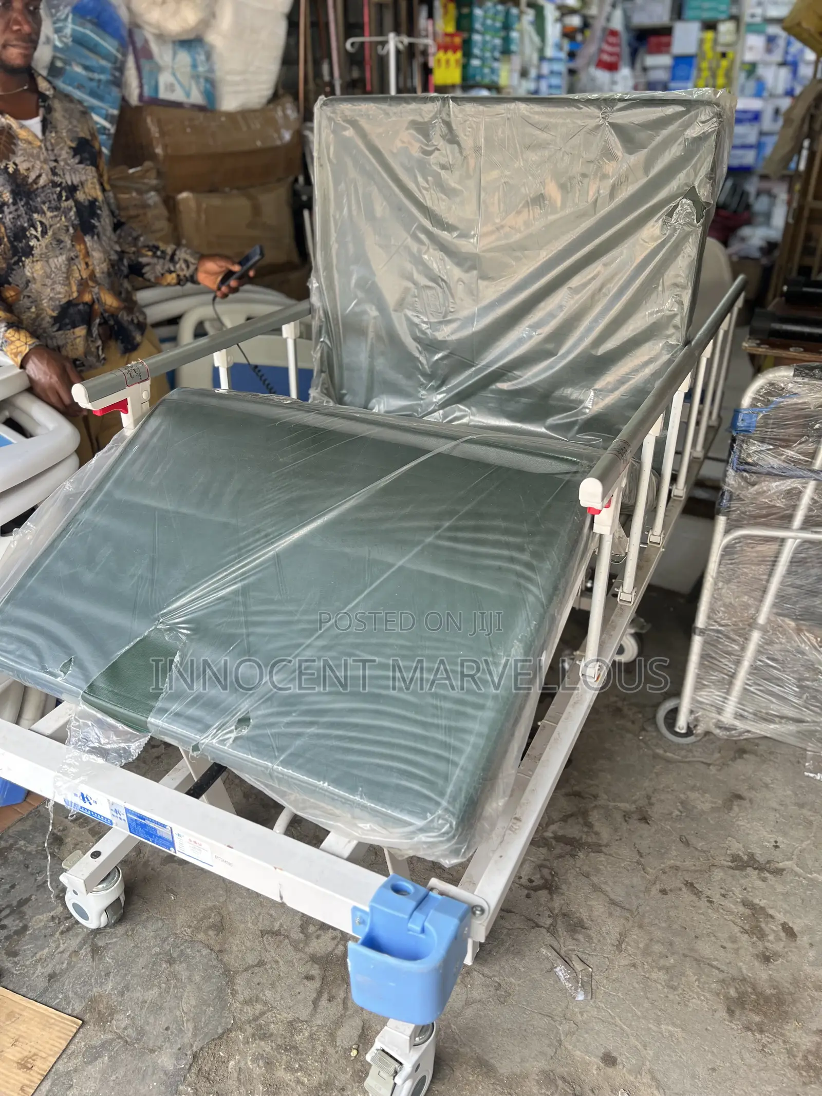Electric 3 Crank Bed With Mattress