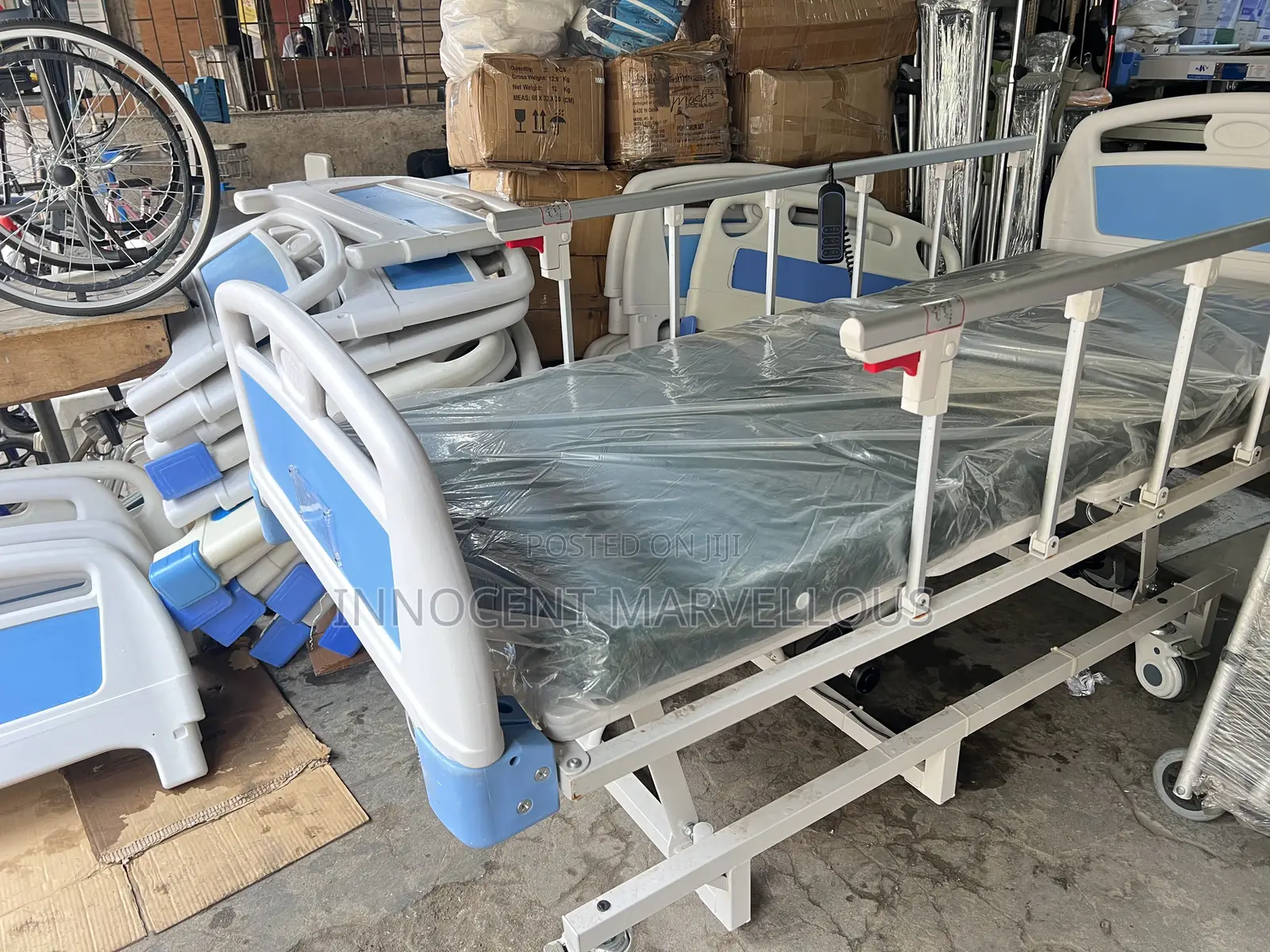 Electric 3 Crank Bed With Mattress