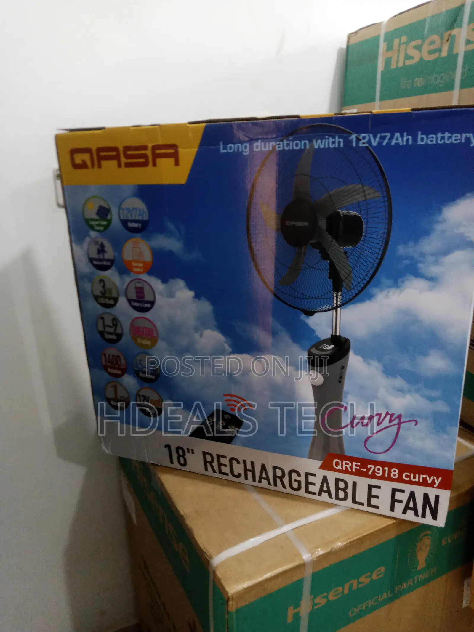 Suitable Standing Fan - Rechargeable 18''