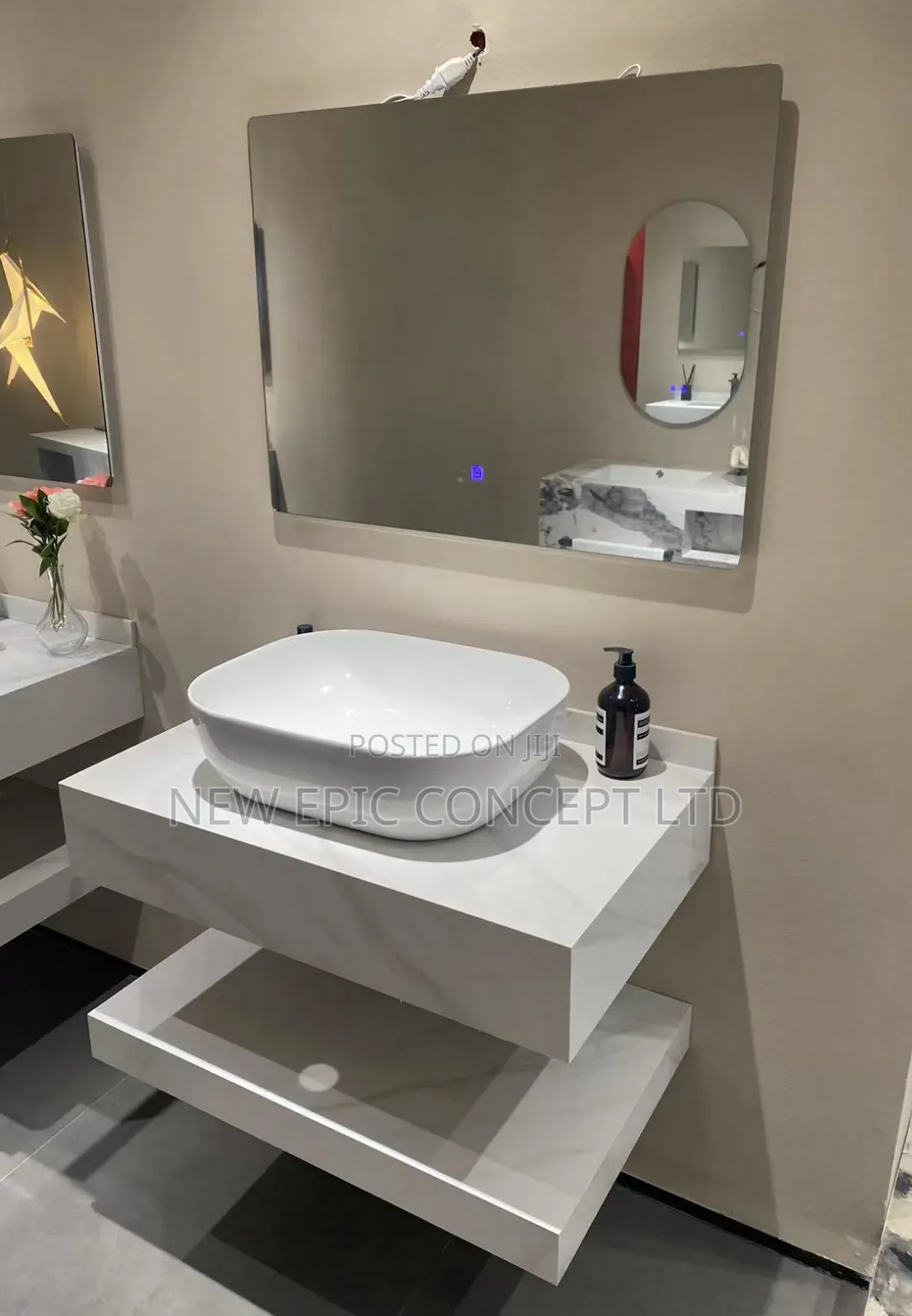 Marble Cabinet With Sensor Mirror