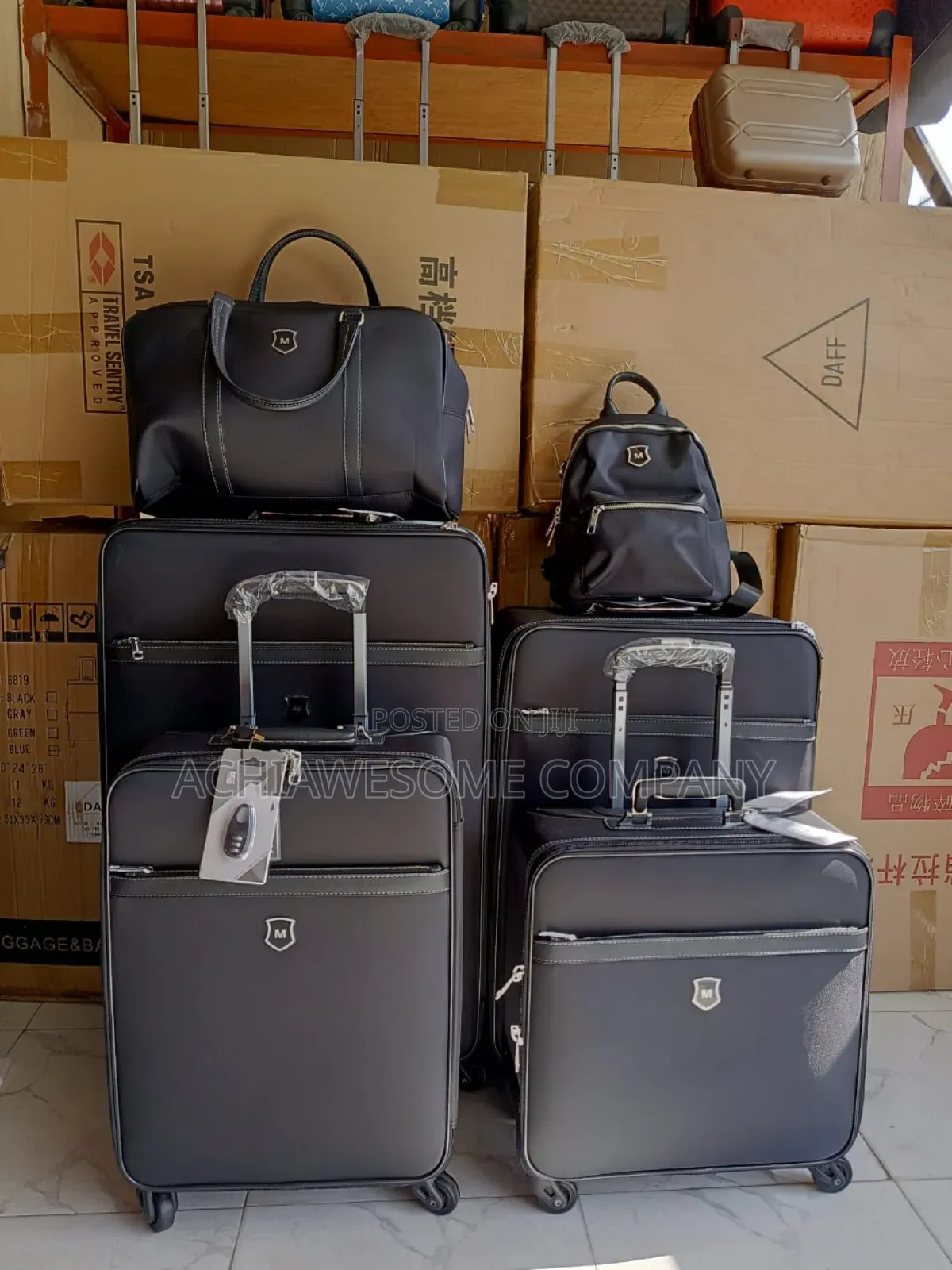 Set of 6 Genuine Leather Box