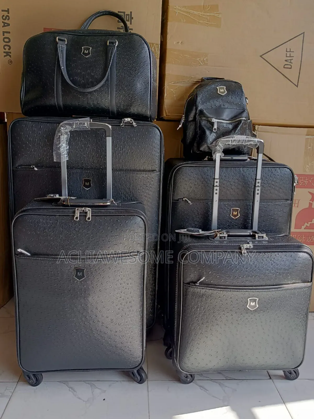 Set of 6 Genuine Leather Box