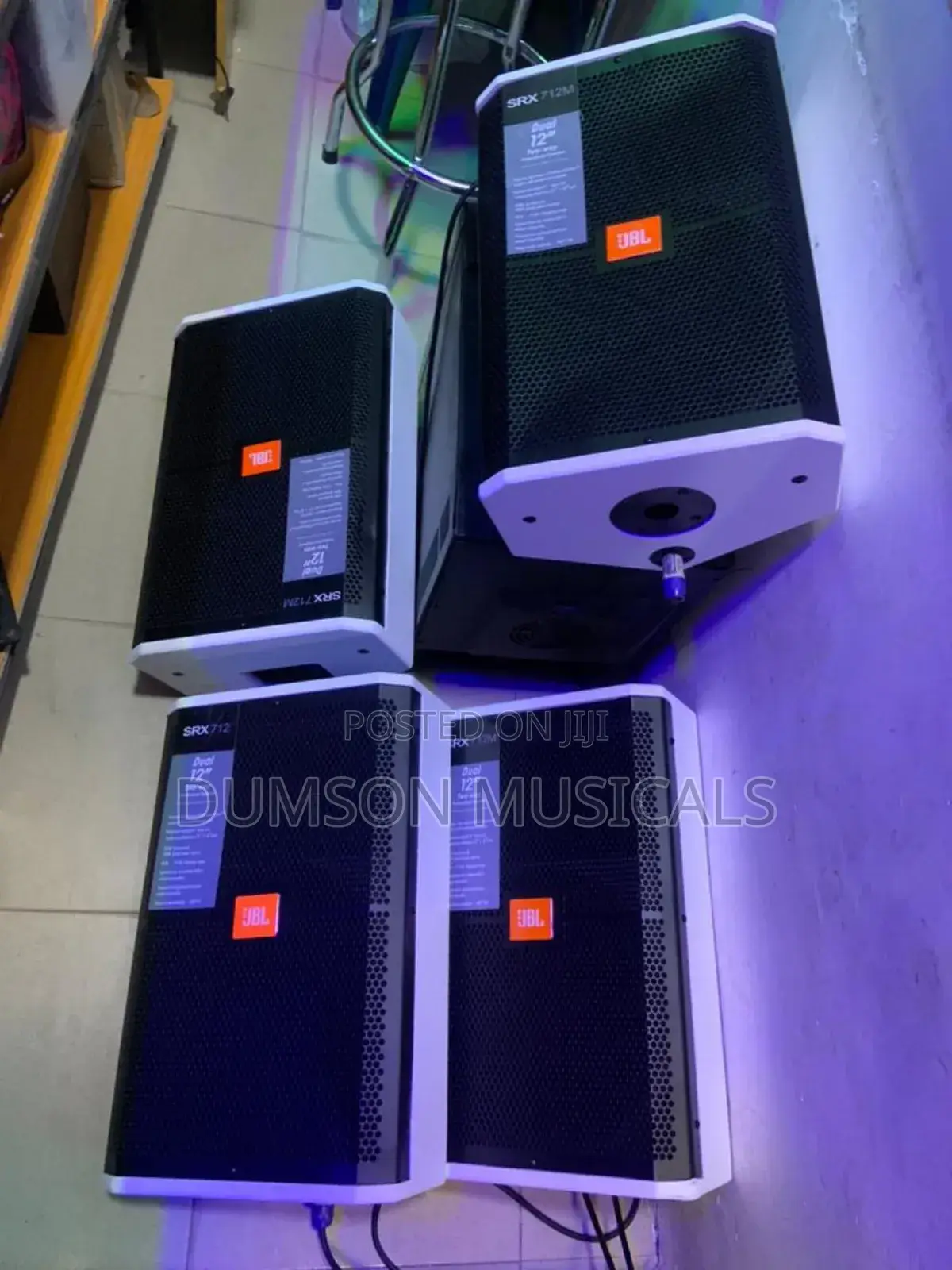 JBL 12 Inches Floor Monitor White Color
