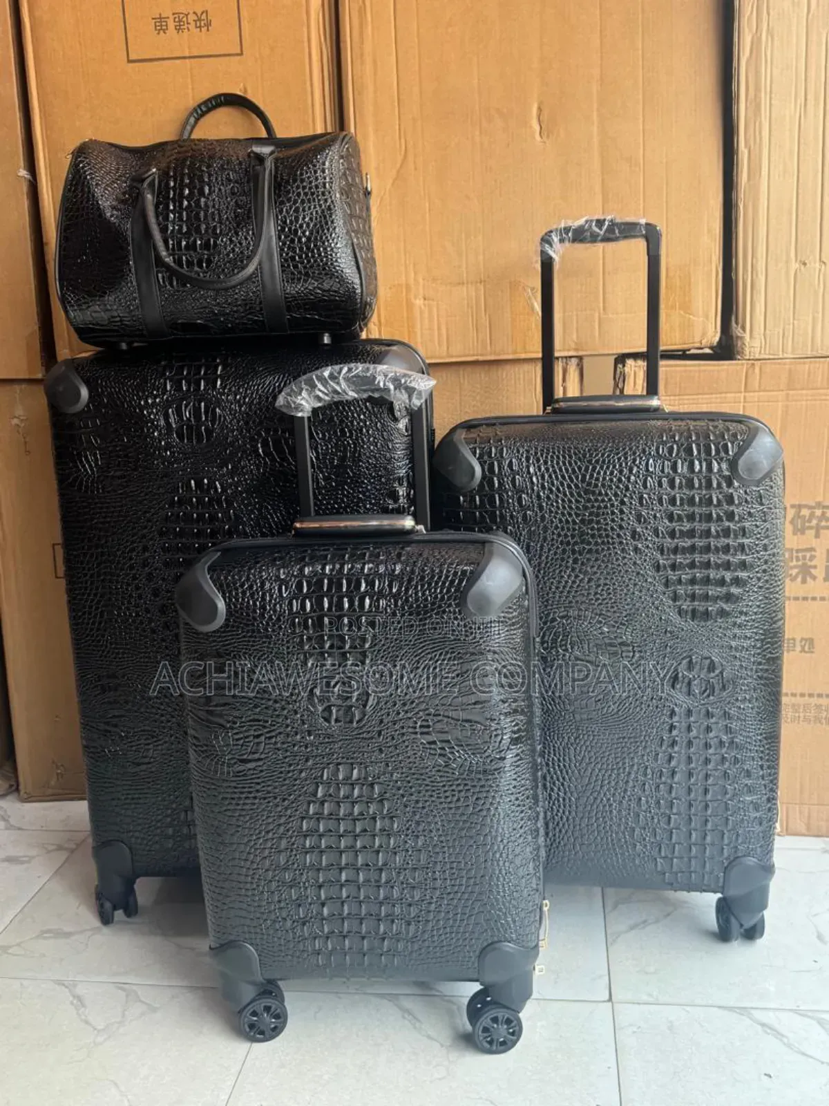 Set of 4 Classic Leather Box
