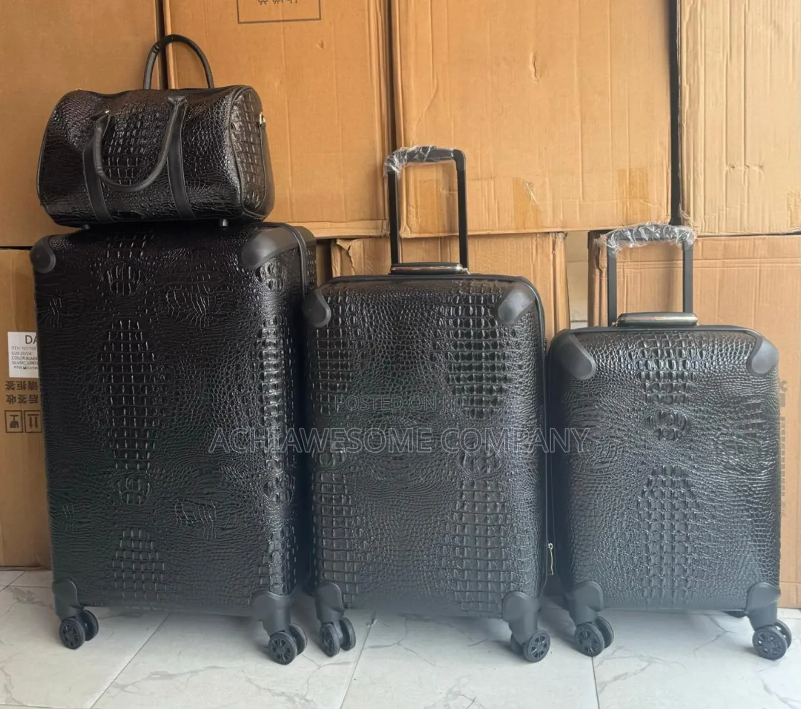Set of 4 Classic Leather Box