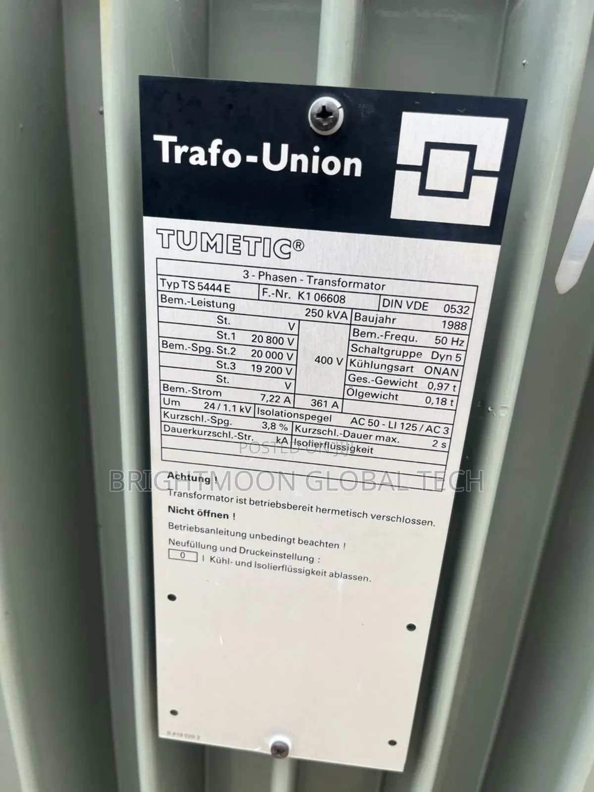 250kva 24kv 400v Transformer 100% Copper ,