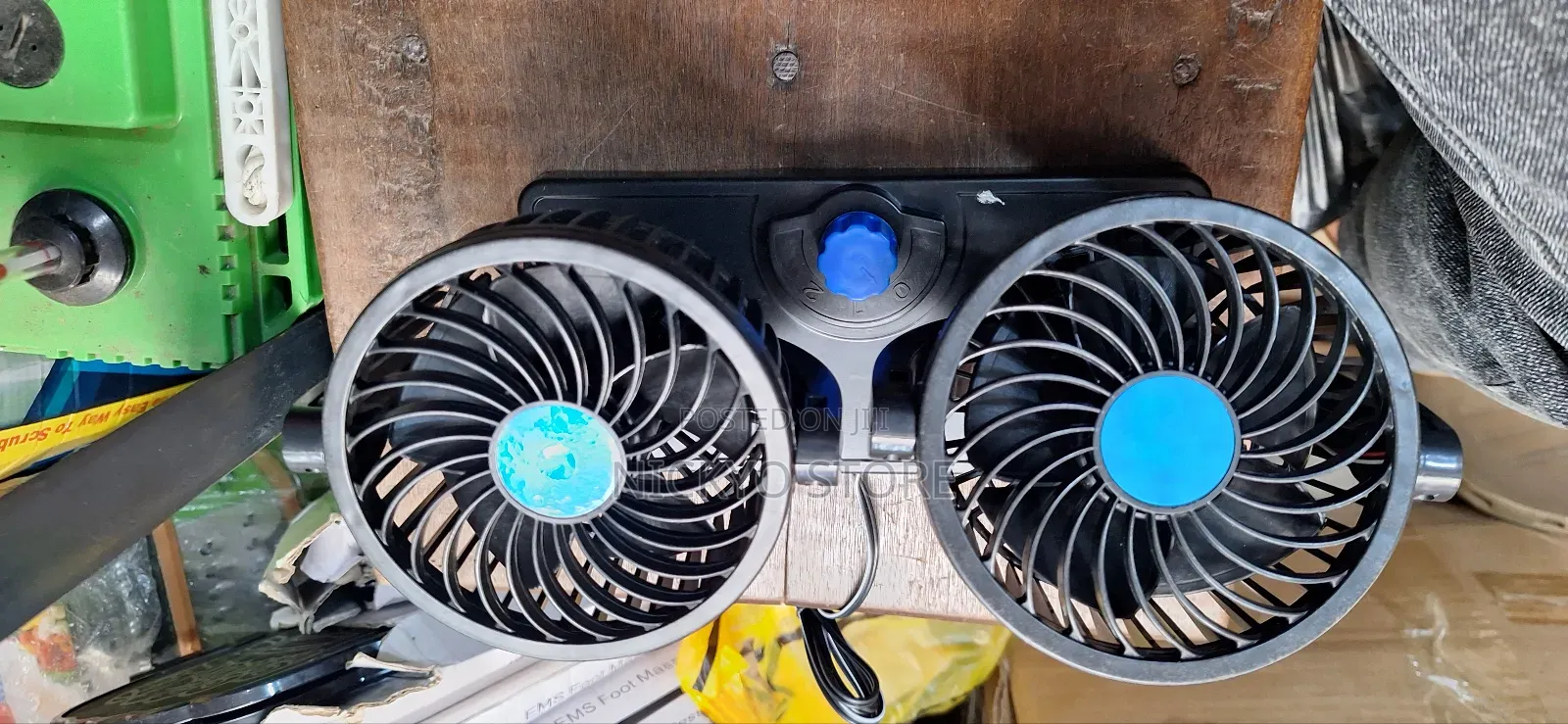 Double Head Car Fan Auto Cooling Fan
