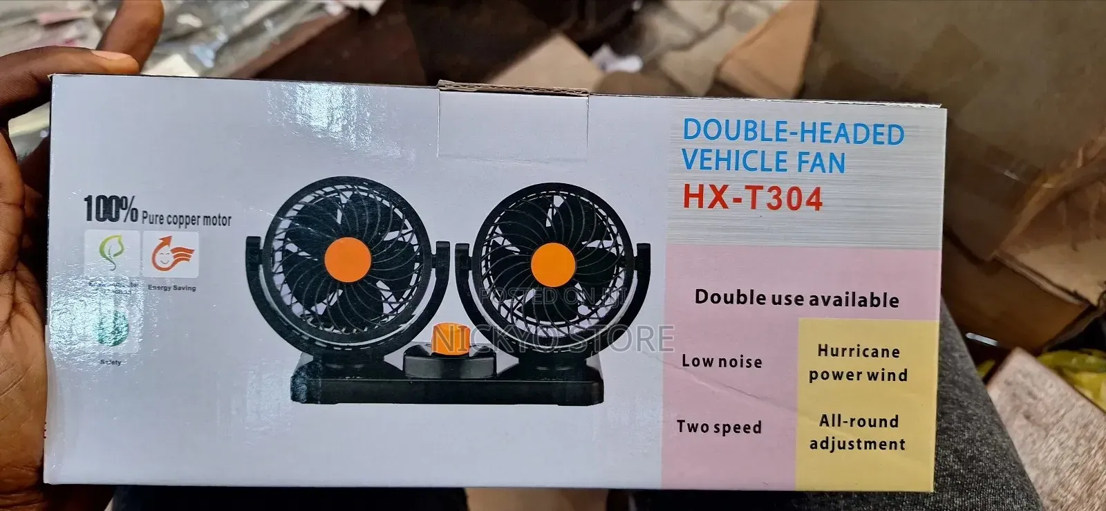 Double Head Car Fan Auto Cooling Fan