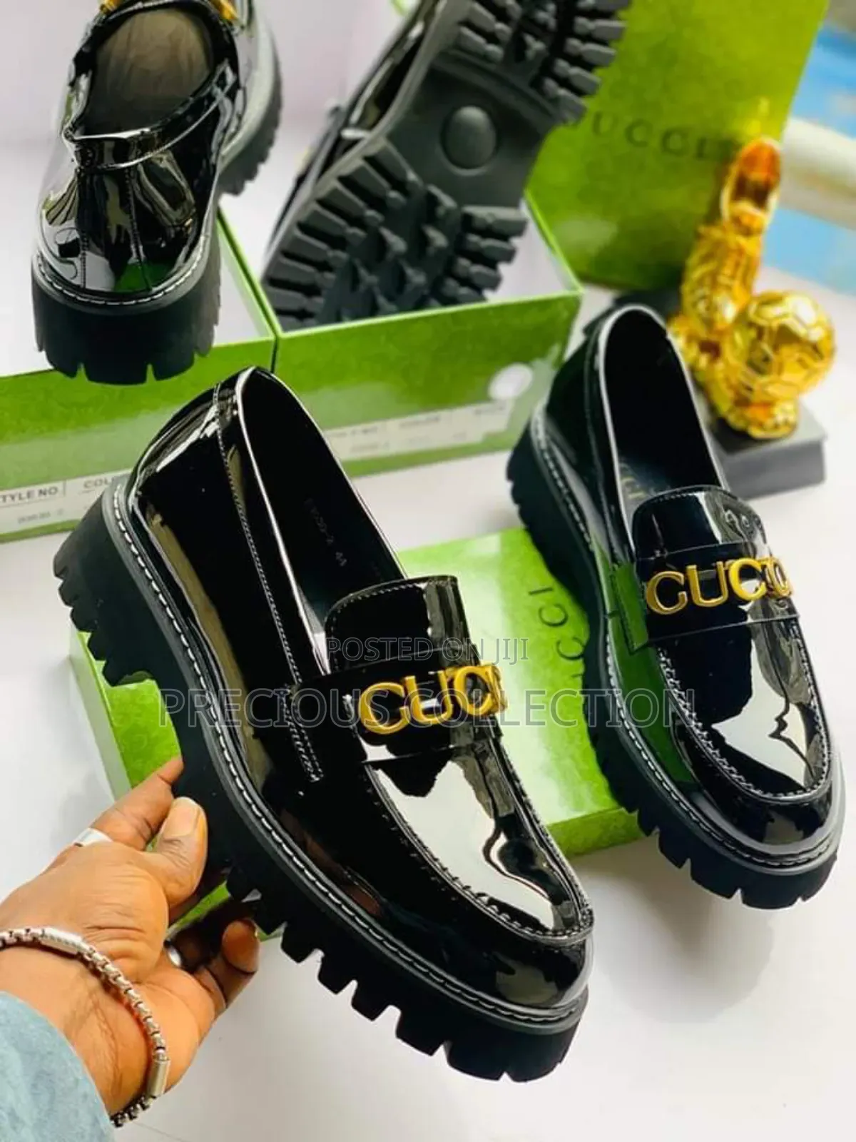 Men's Gucci Glossy Leather Shoe