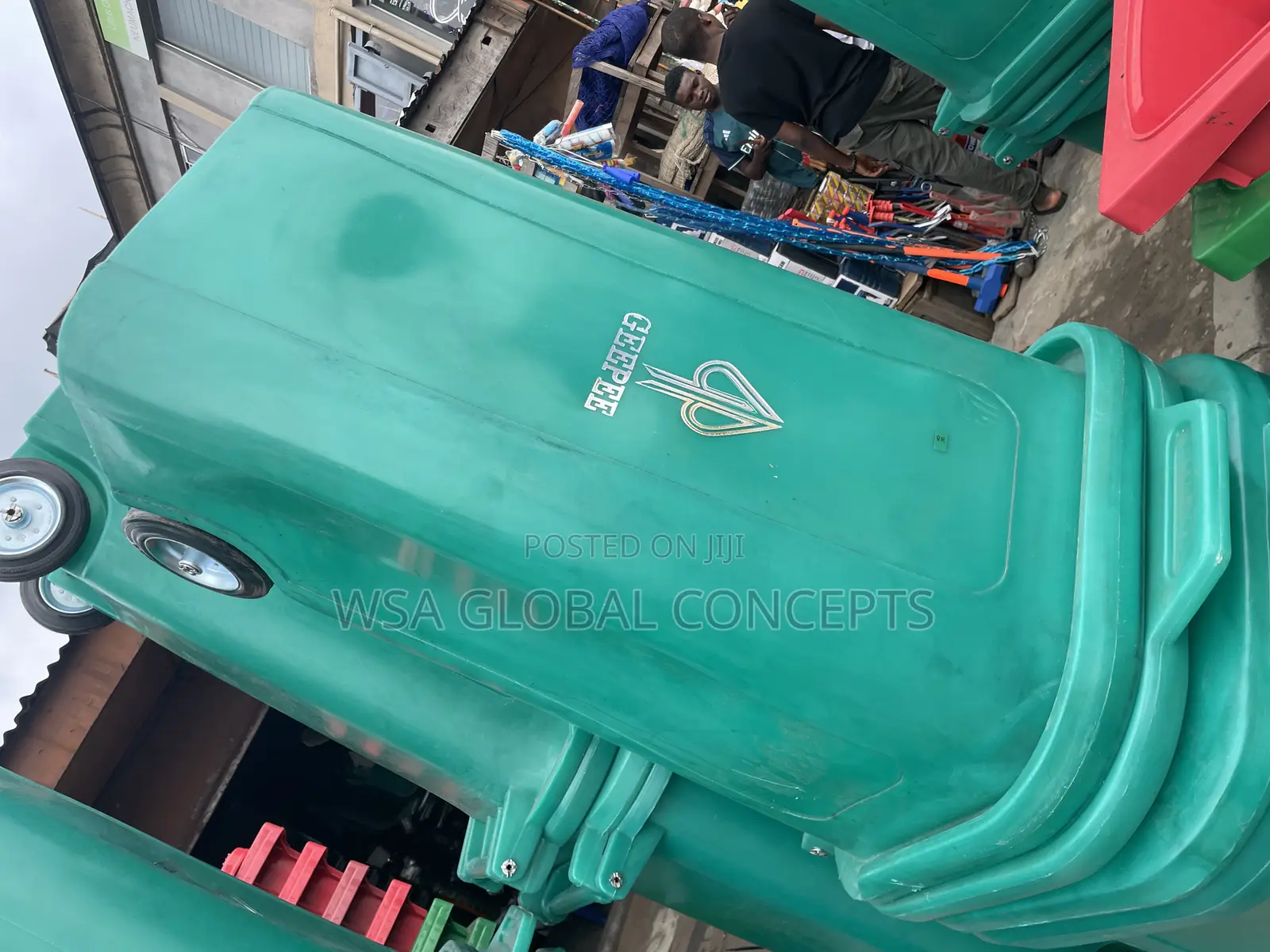 240 Liters Geepee Waste Bin 100 Percent Rubber