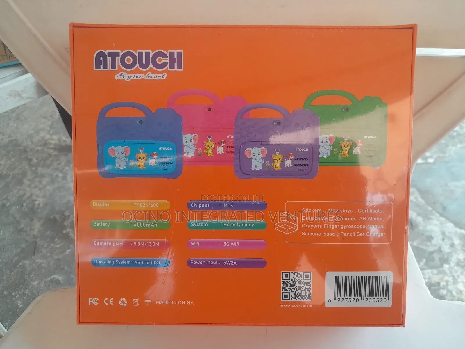 Unbreakable Screen Kids Educational Tablet 8+256gb Storage