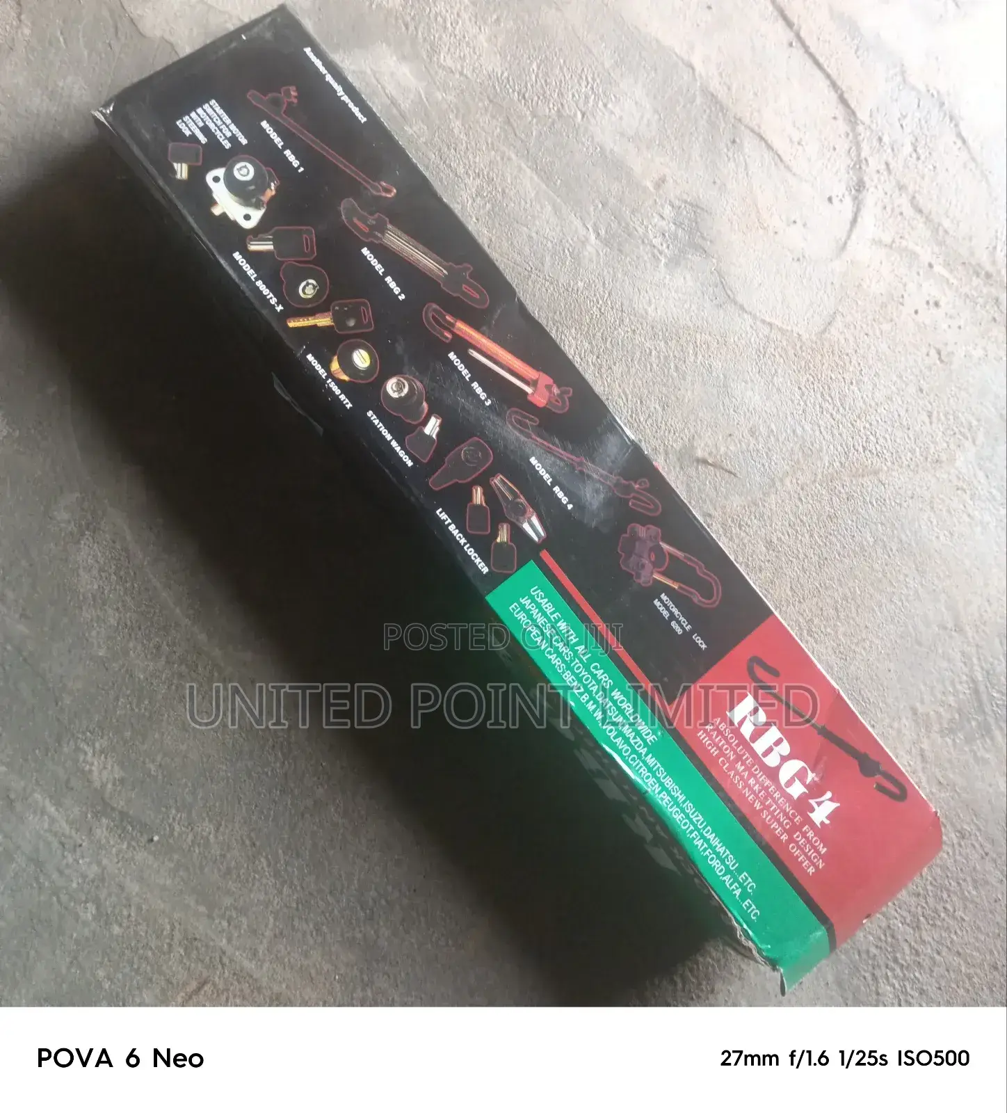 Steering Lock Model RBG4 Abj