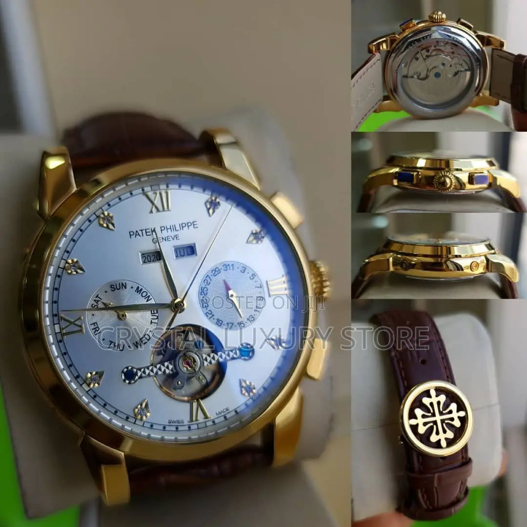 Patek Philippe Quality Luxury Men Genuine Leather