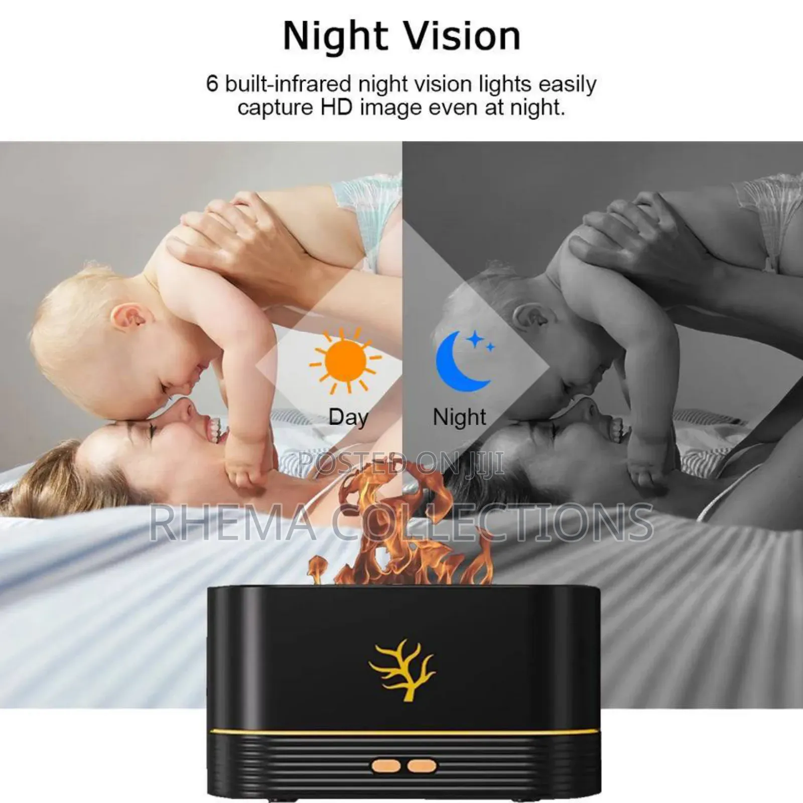 Flame Air Aroma Diffuser/Humidifier for Home, Office, Yoga