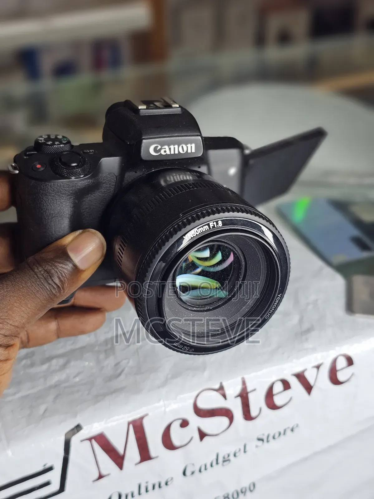 Canon EOS M50 Mark II With 50MM Lens and M Series Adapter