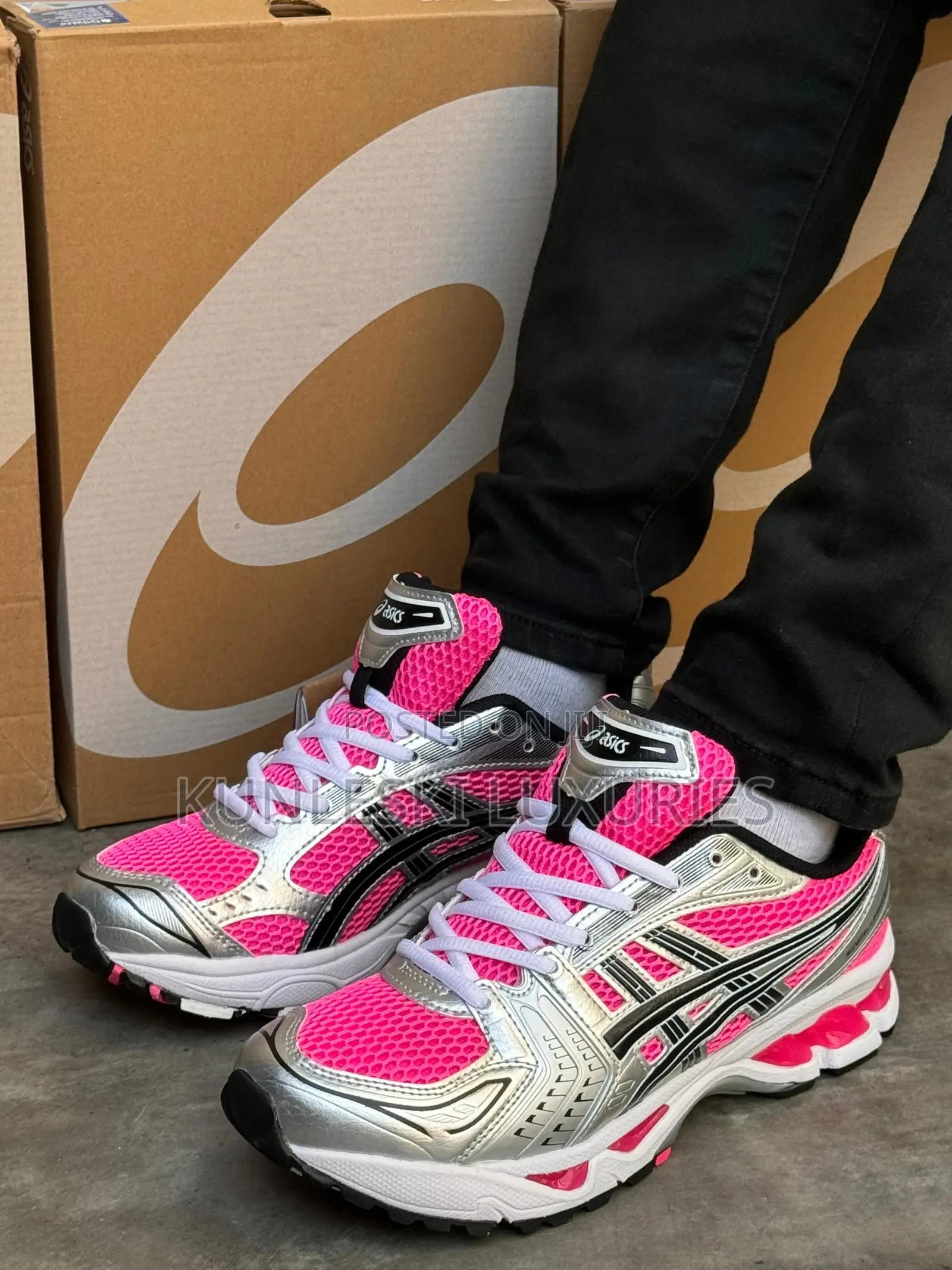 Original Asics Kayano 14 Pink Glo Sneakers
