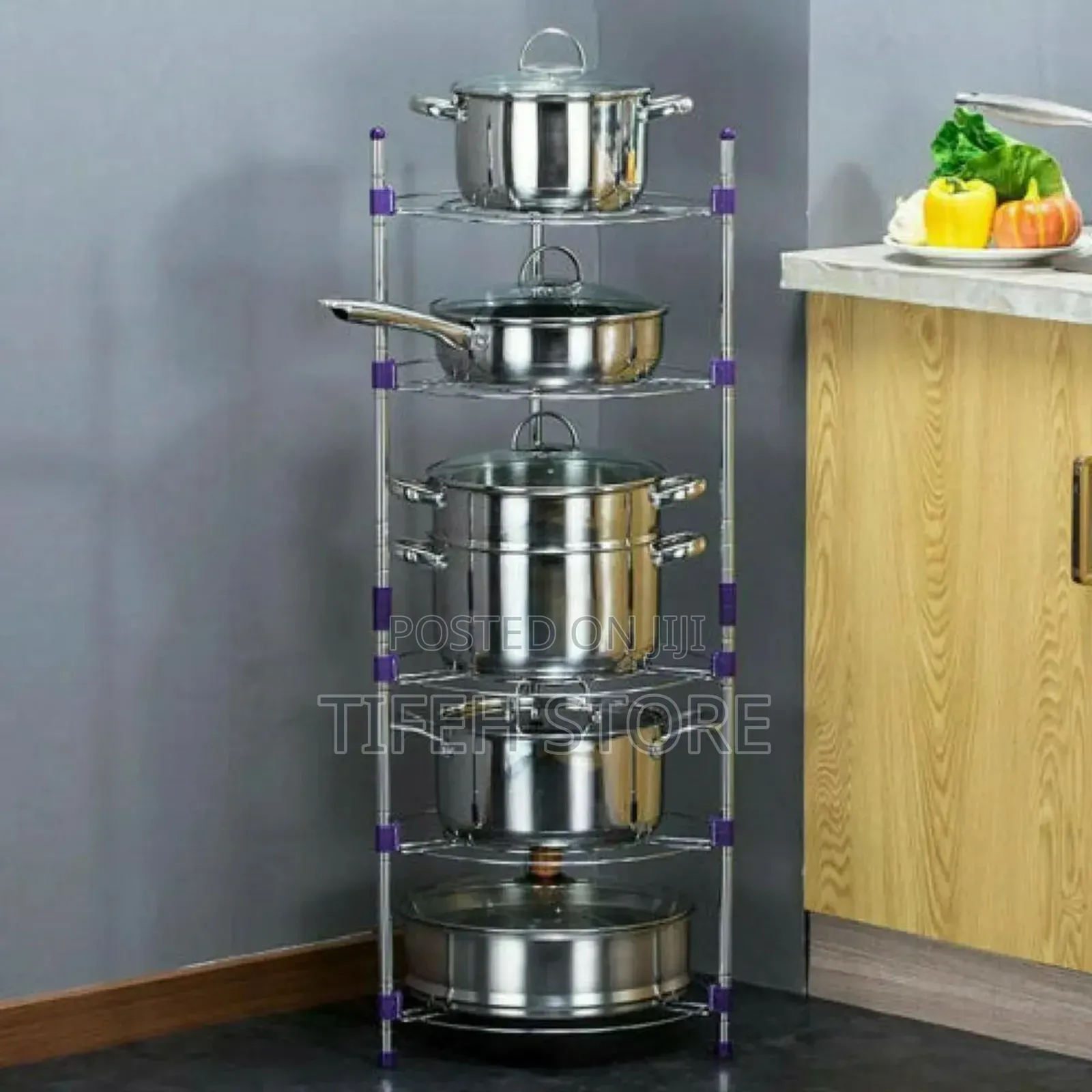 5 Tiers Pot Rack