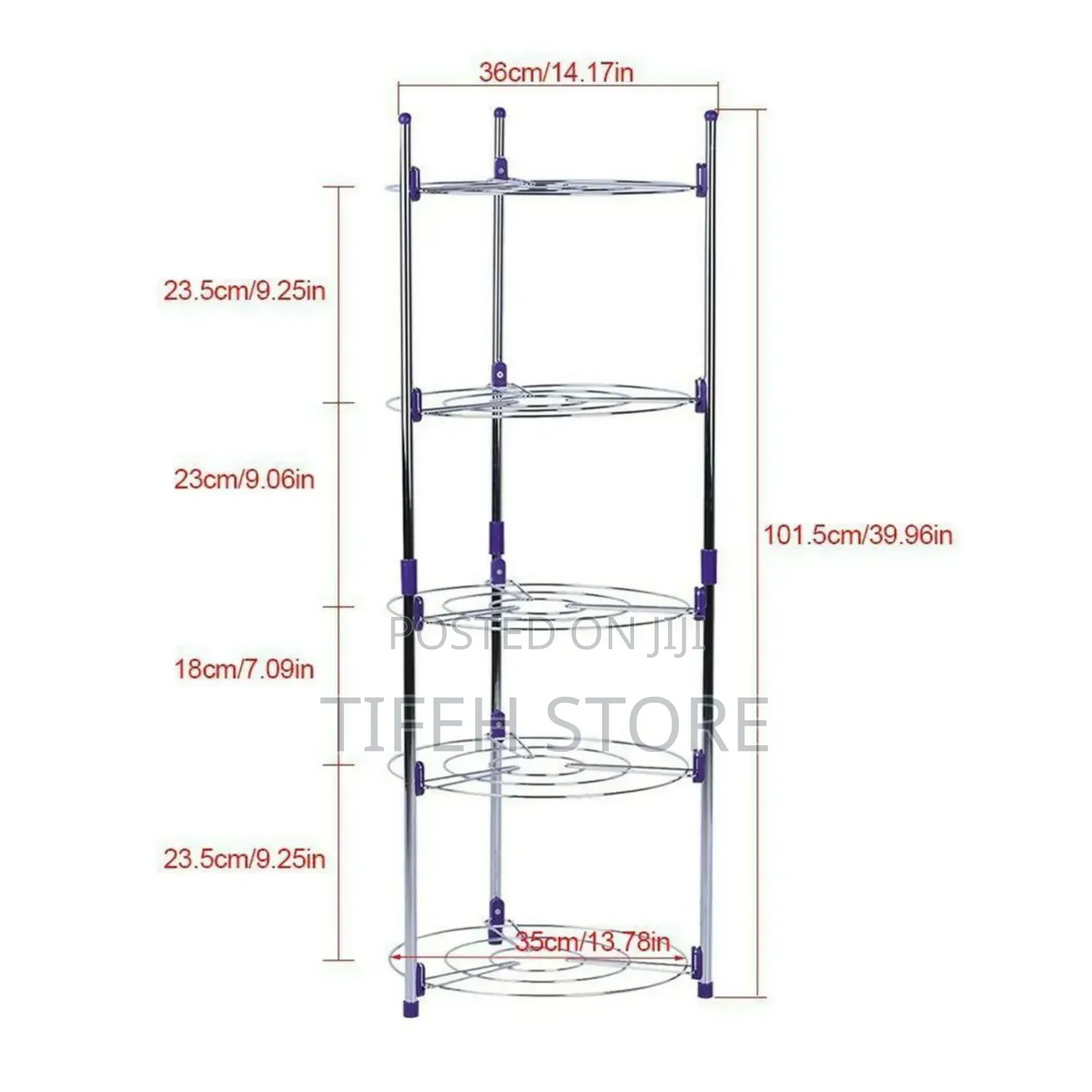 5 Tiers Pot Rack