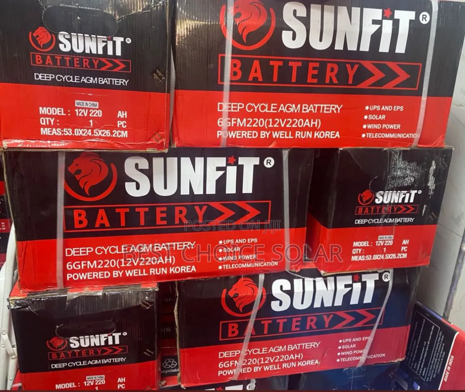 220ah 12v Sunfit Battery