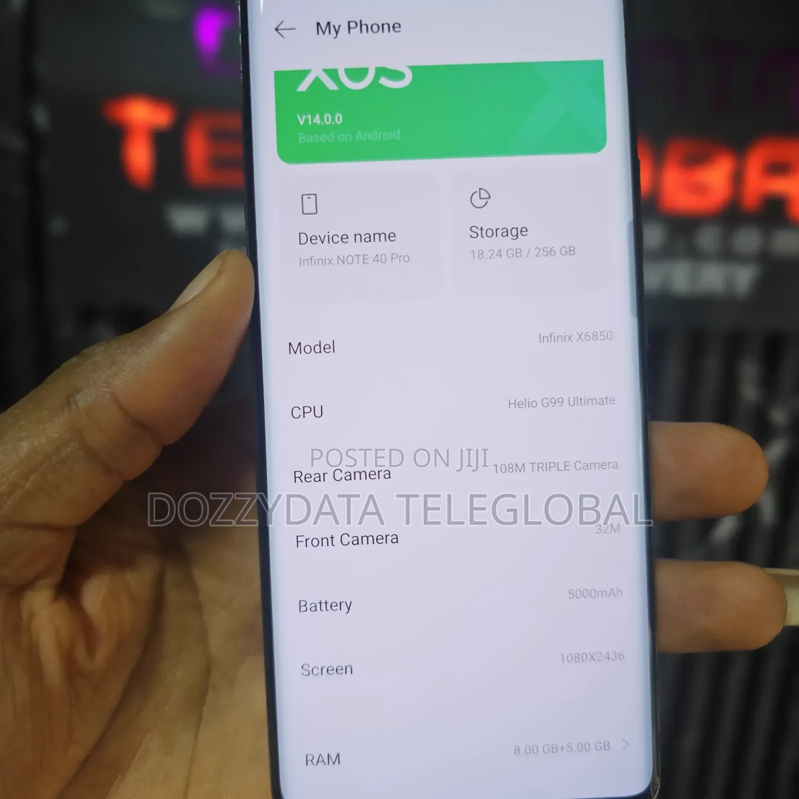 Infinix Note 40 Pro 256 GB Gold