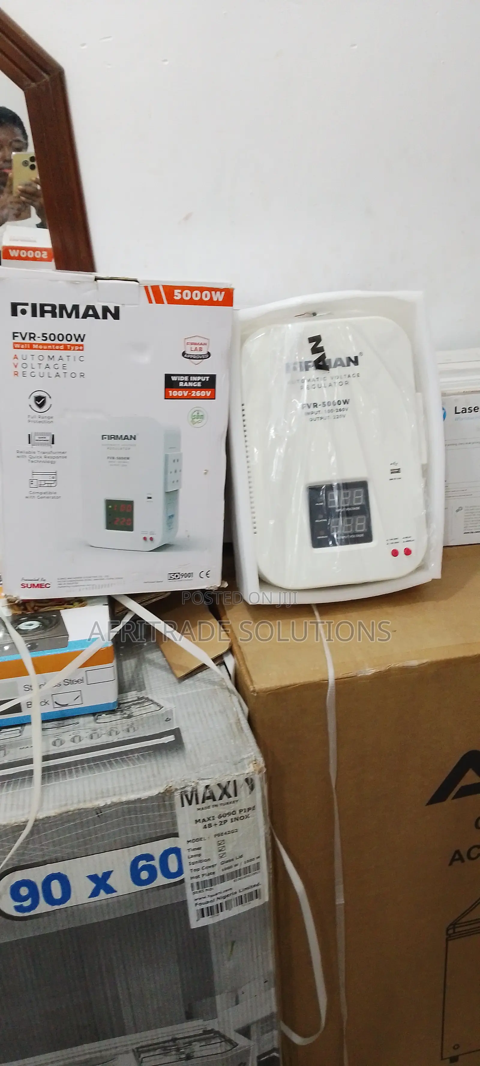 Firman 5000watts Auto Voltage Regulator for Stable Voit