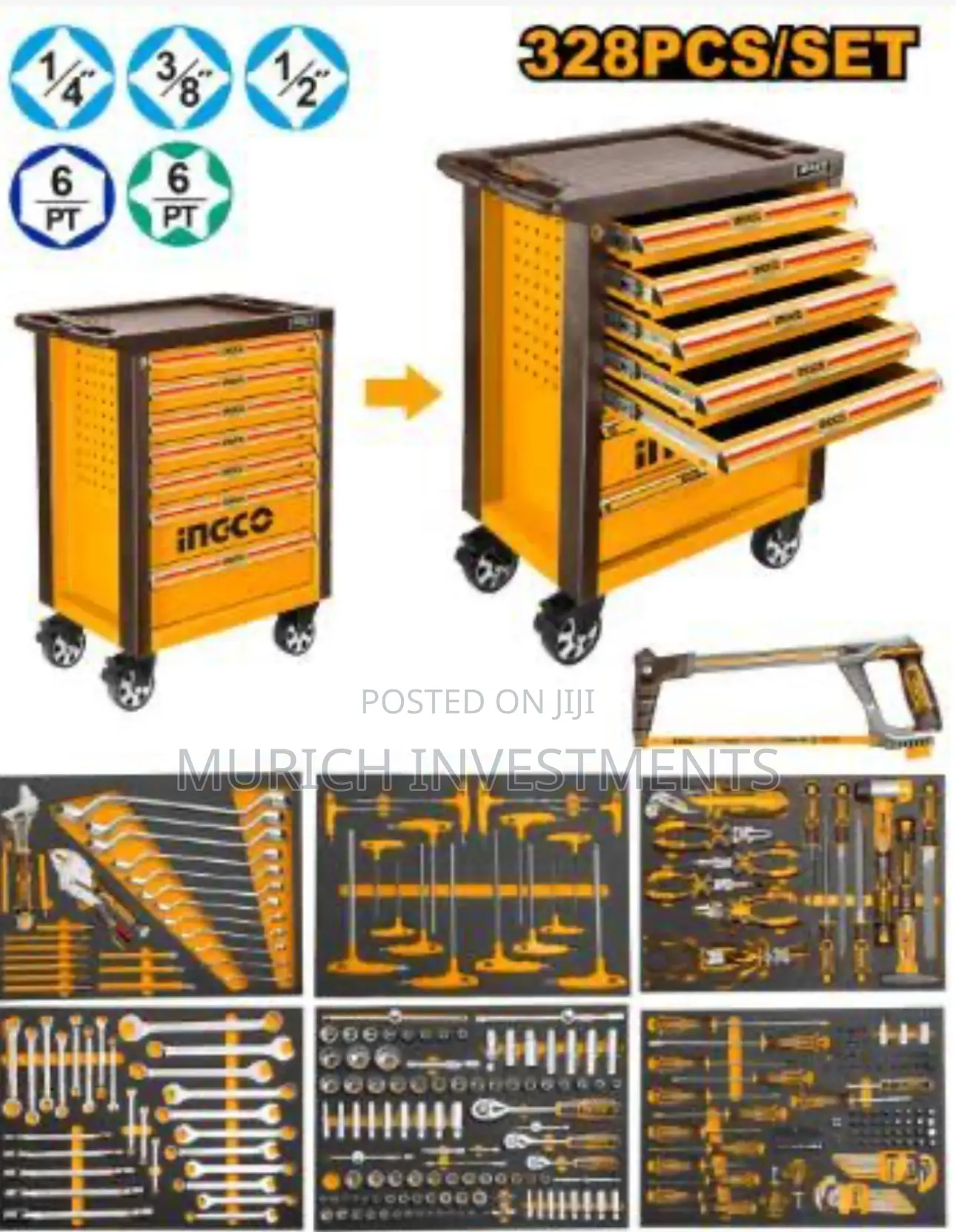 Ingco 328 Piece Tool Chest Set