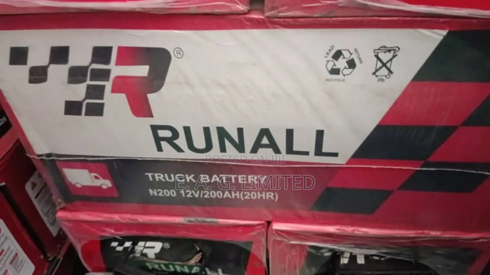 Runall Battery 12V 200ah