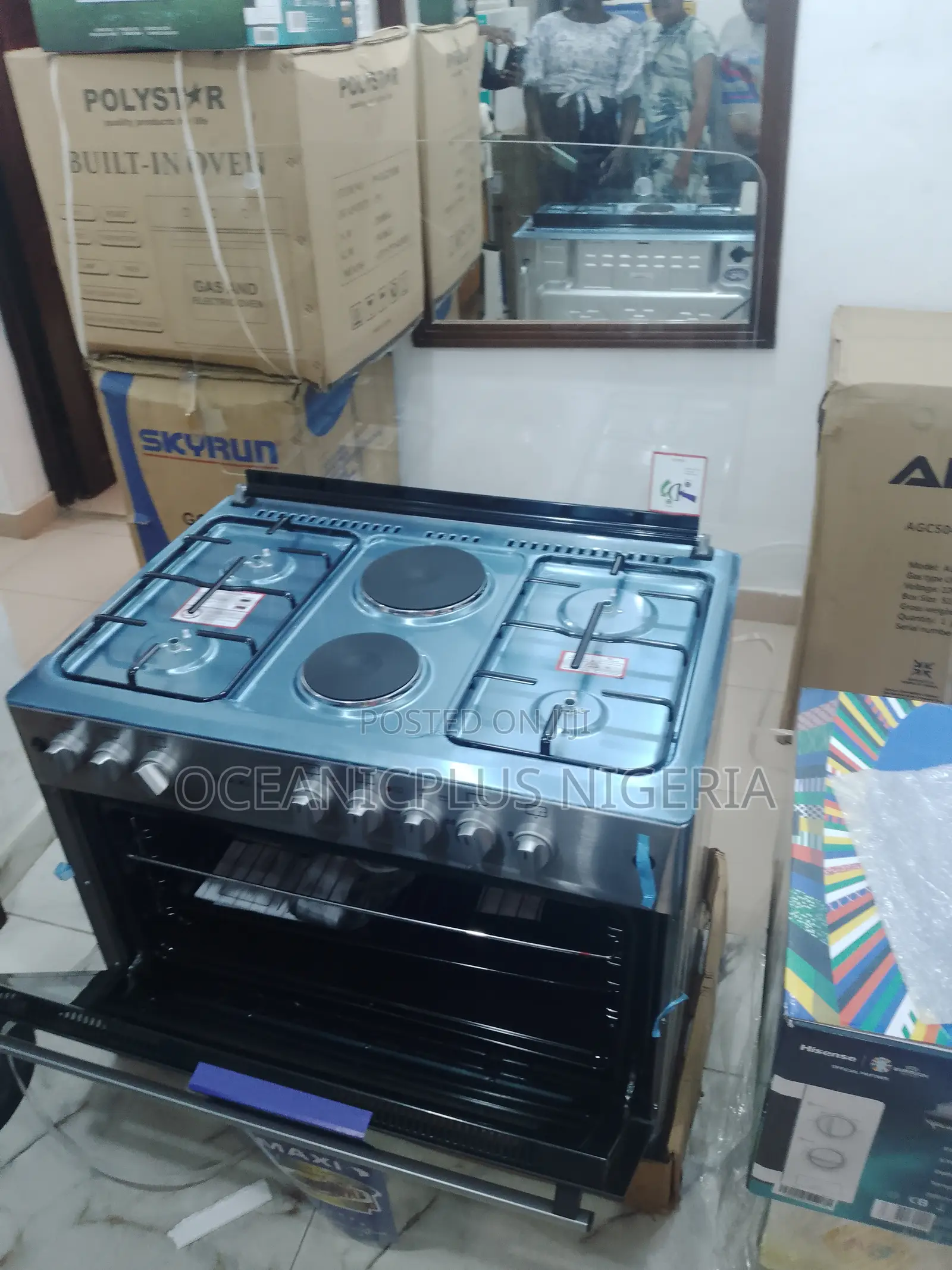Smart Use Maxi 4gasburner/2electric Cooker