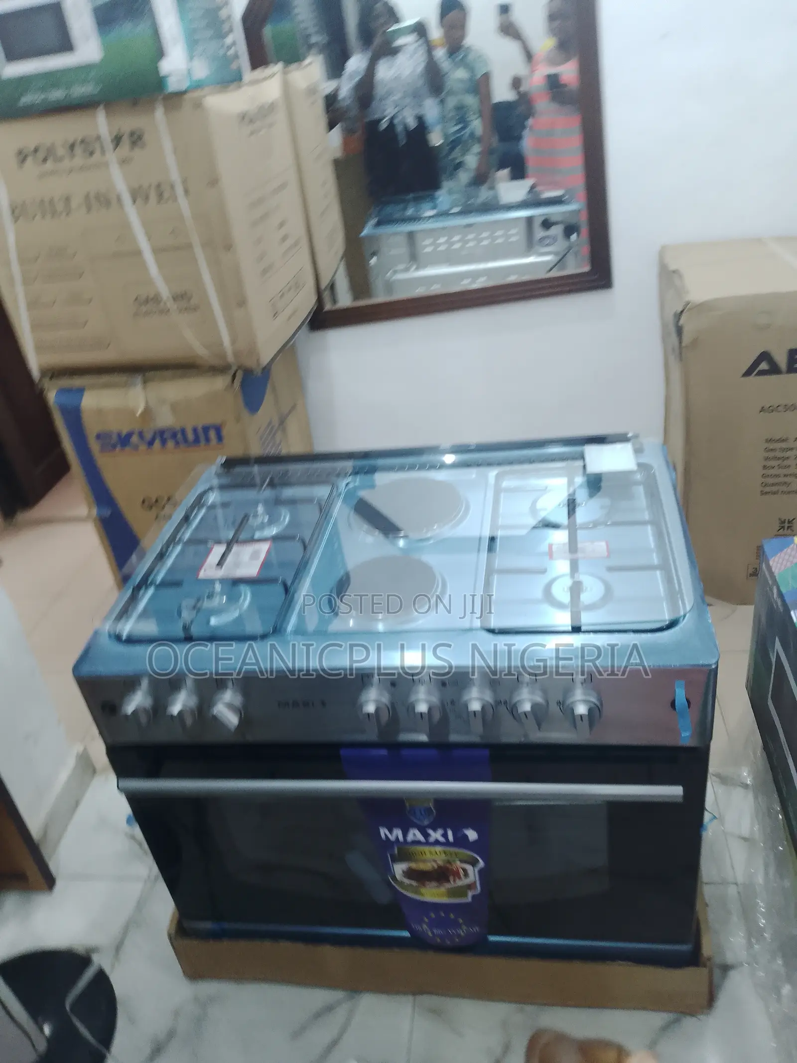 Unique 4gas Burner/2electric Maxi Cooker