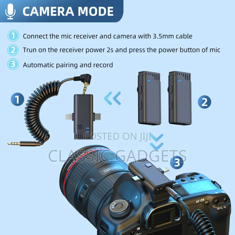Jmary MW-16 2.4G Wireless Microphone for Mobile Camera