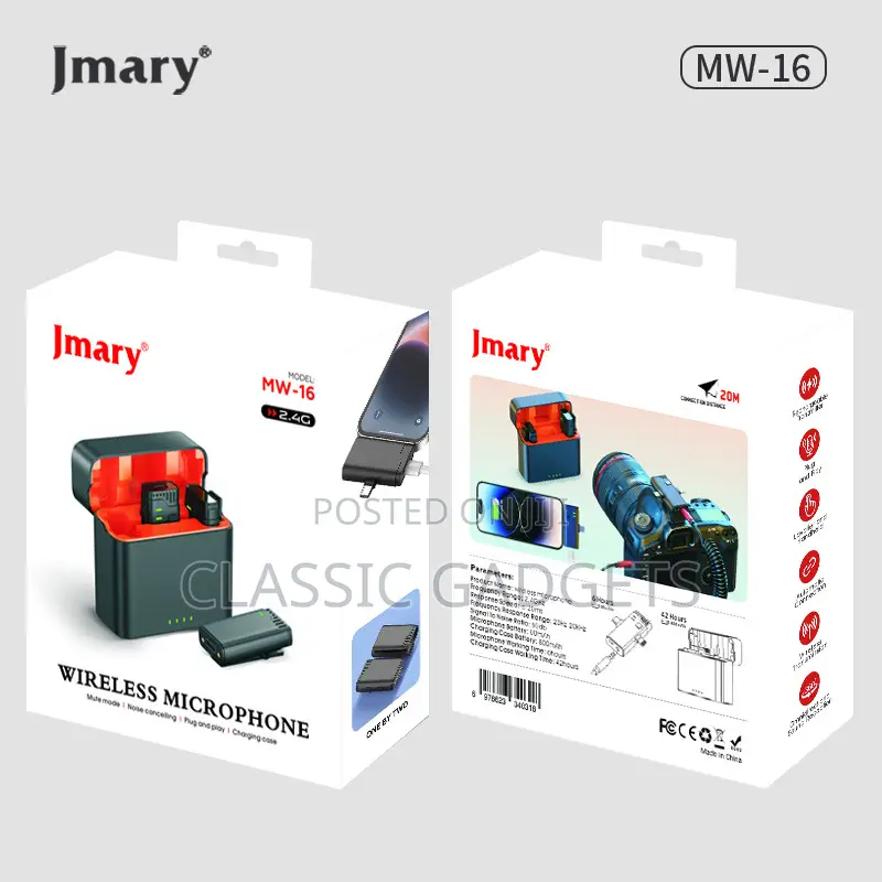 Jmary MW-16 2.4G Wireless Microphone for Mobile Camera