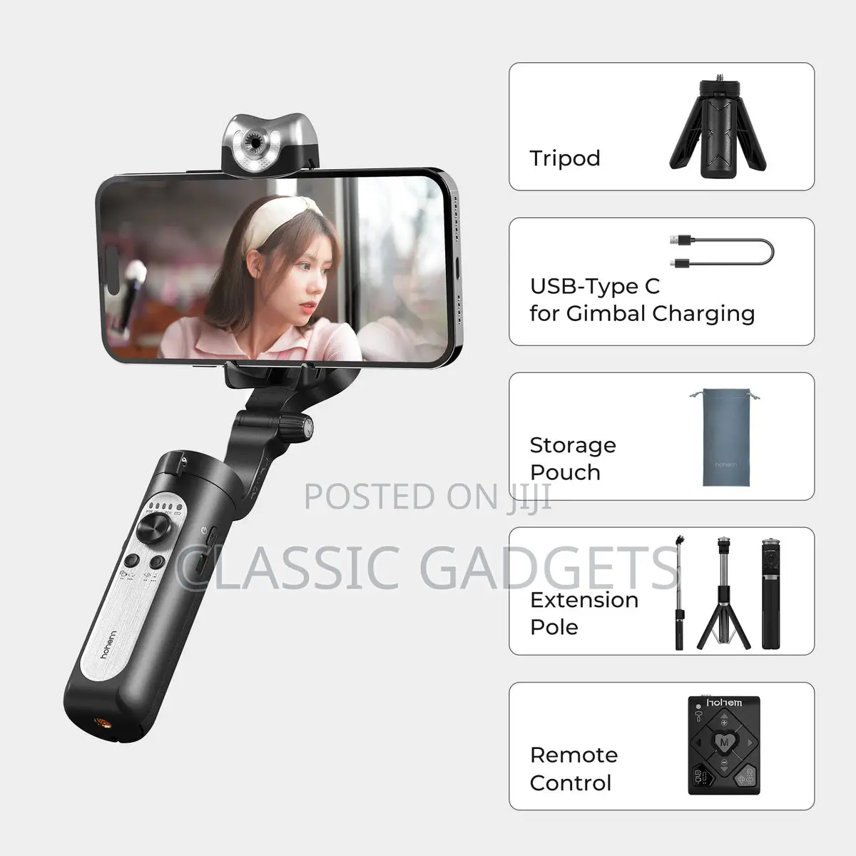 Hohem Isteady V2S AI Tracking Gimbal for Smartphones