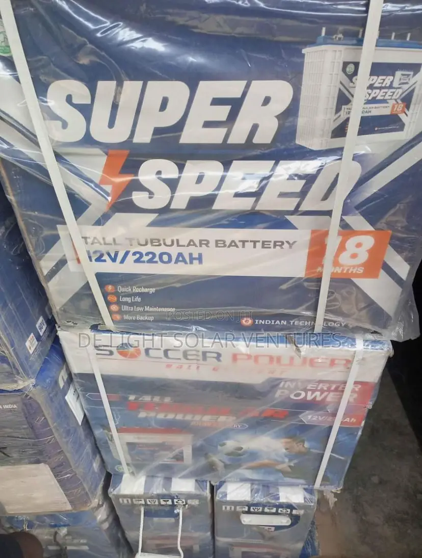 220ah 12V Super Speed Tubular Battery