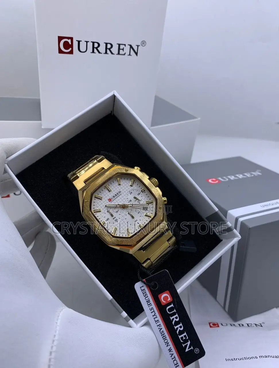 Curren Quality Luxury Men Chain Wristwatch