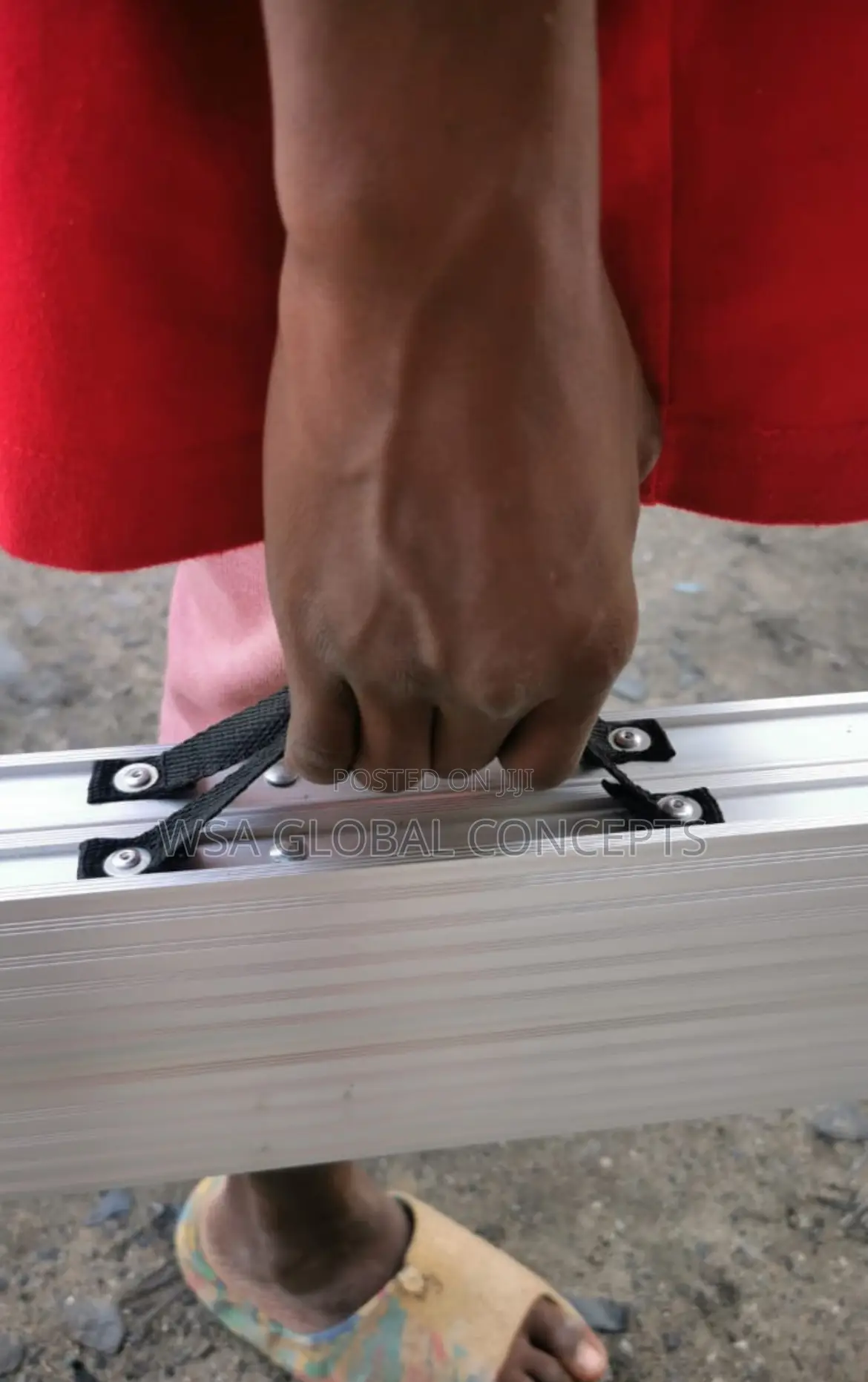 5 Steps Double Sided Magic Foldable Aluminum Ladder