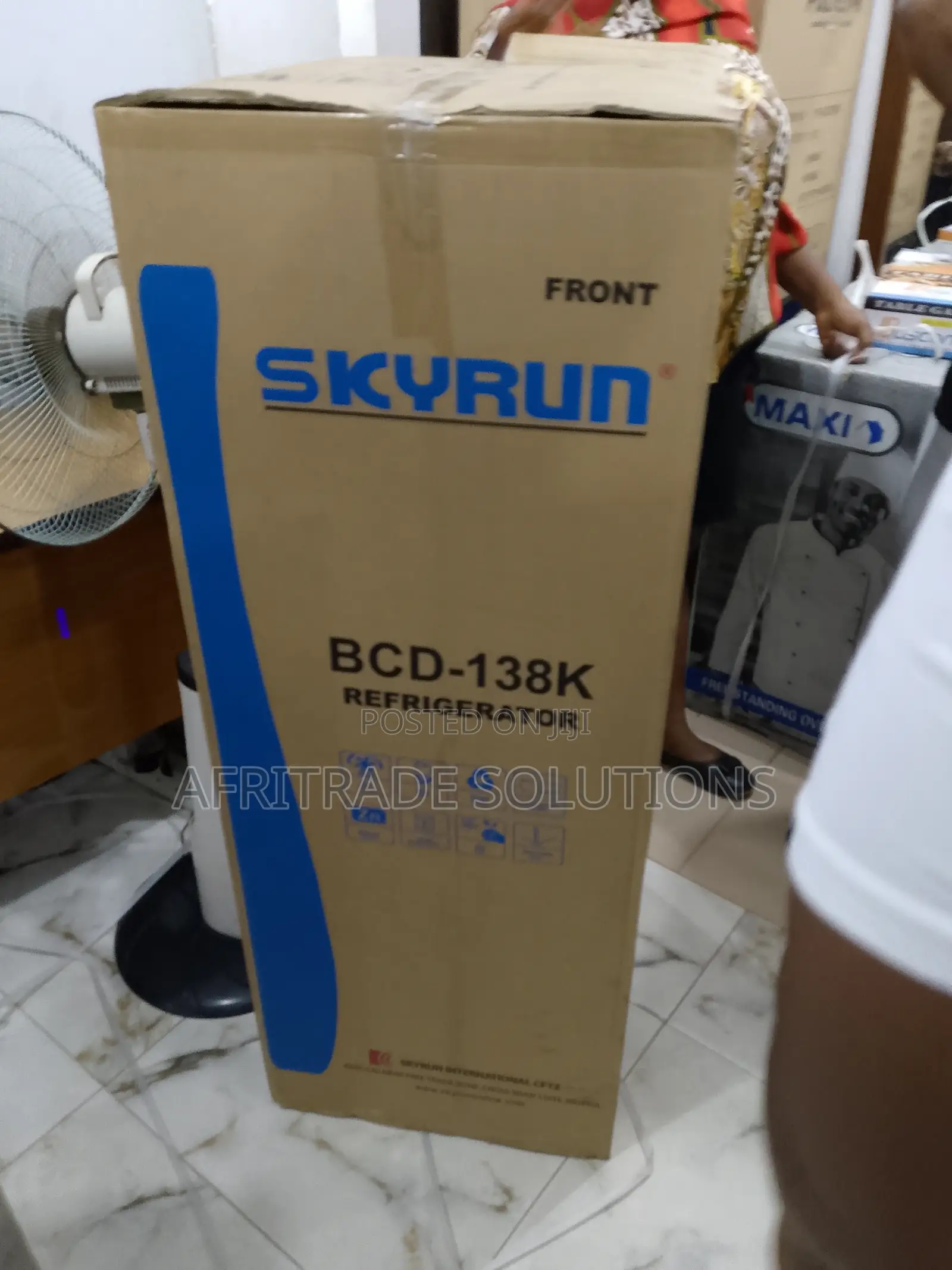 Skyrun 138 Liters Double Door Fridge- Goodbuy