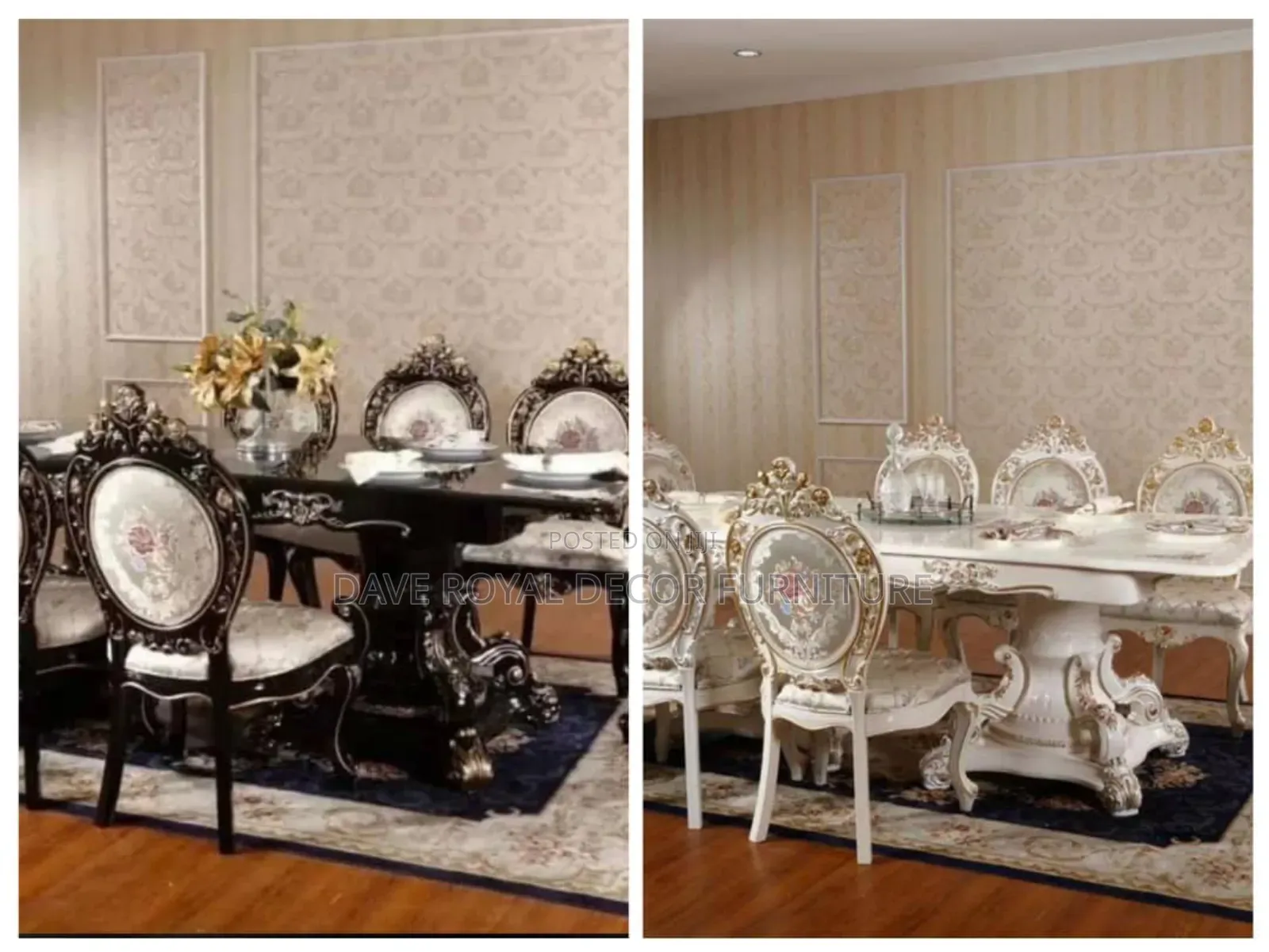 Classic Royal Dinning Table By 8 Seaters.