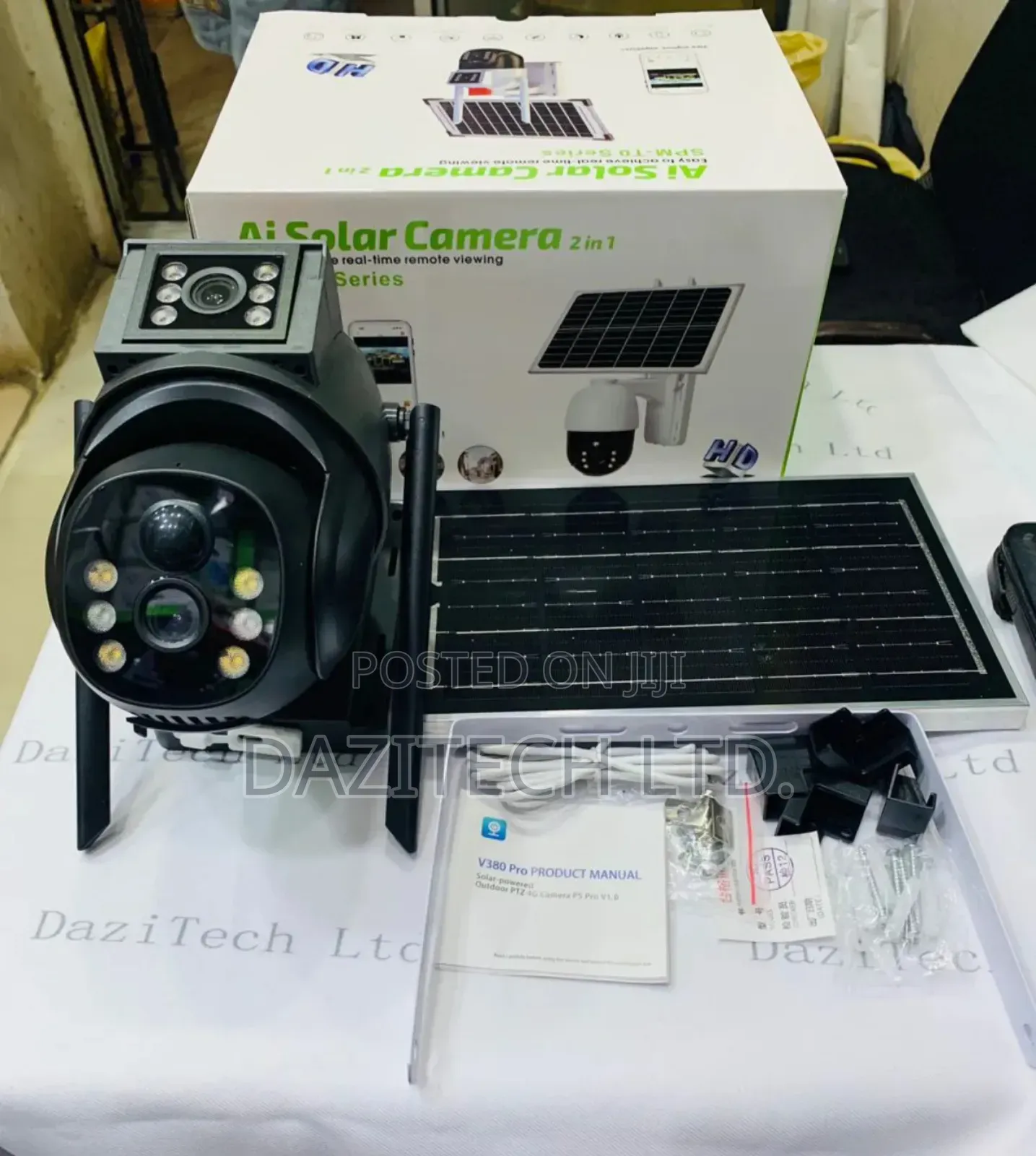 4G Solar Dual Lens PTZ Camera V380
