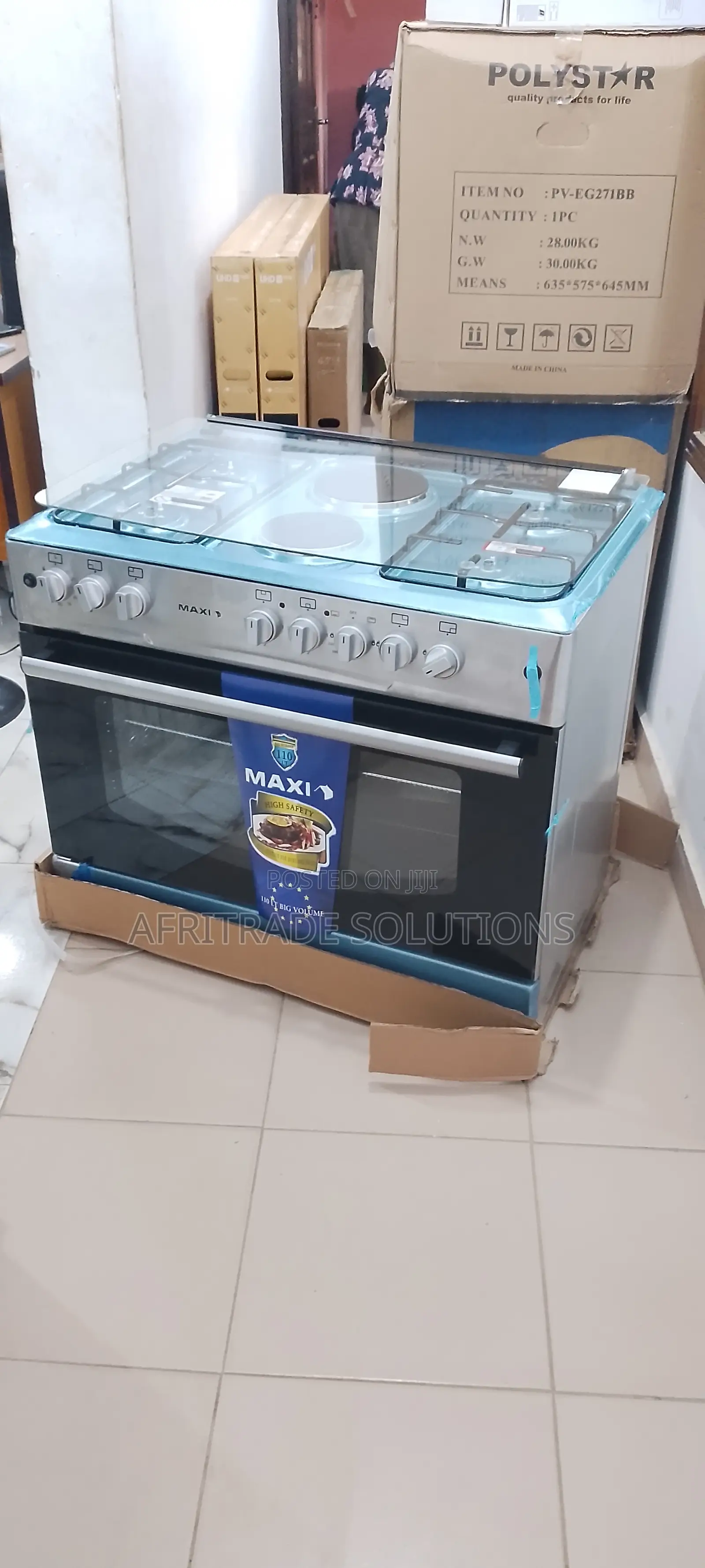 Maxi 4+2 Gas Cooker With Electric Plates + Oven