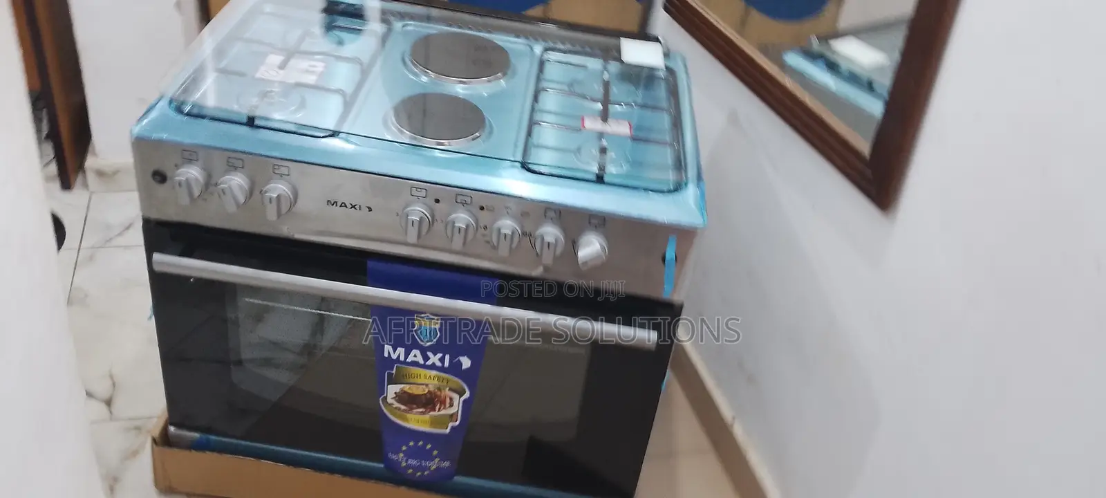 Maxi 90 by 60 Auto-Ignitionstanding Cooker- Knob-Control