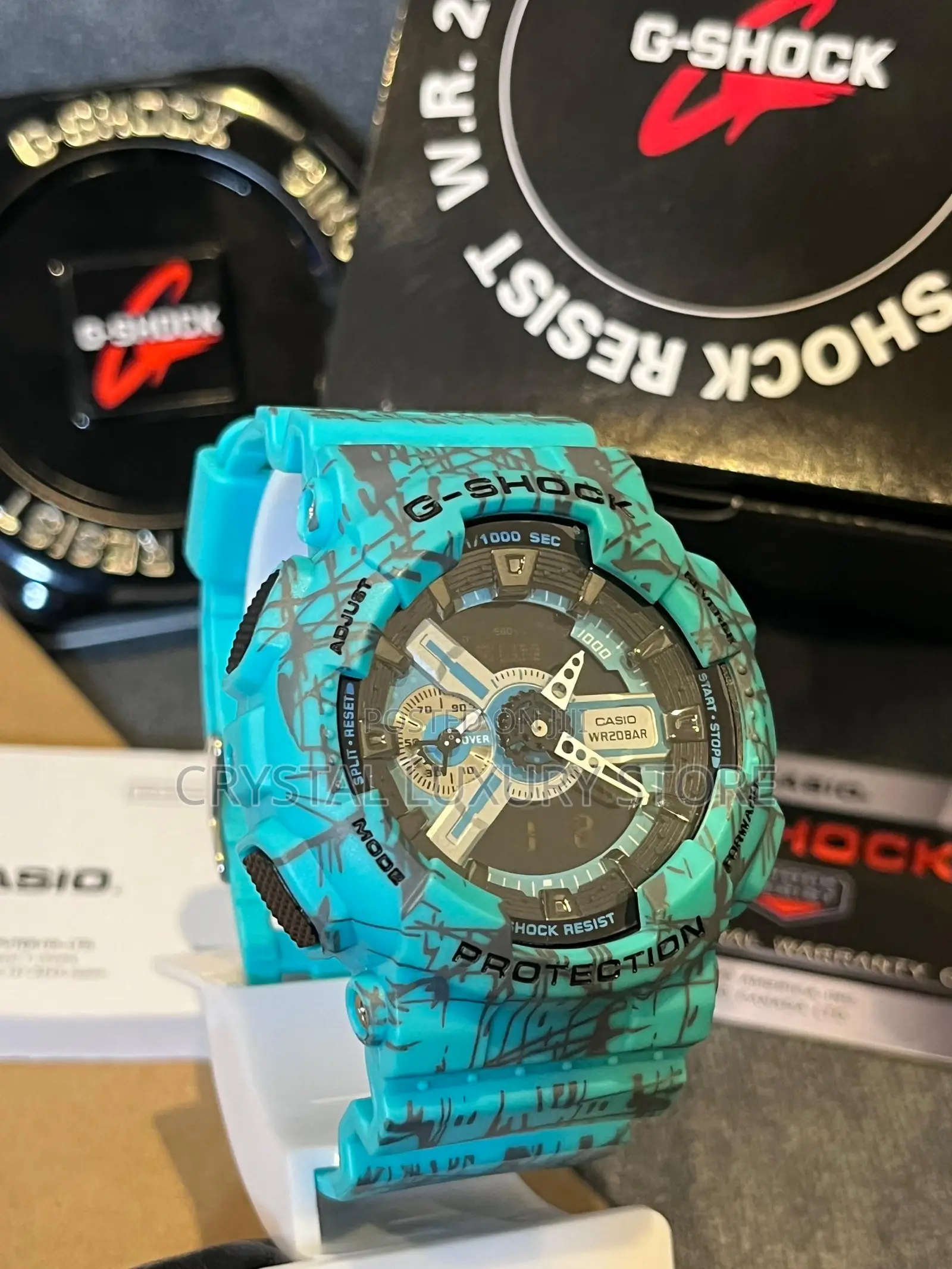 G-Shock Quality Luxury Men Rubber Strap Wristwatch