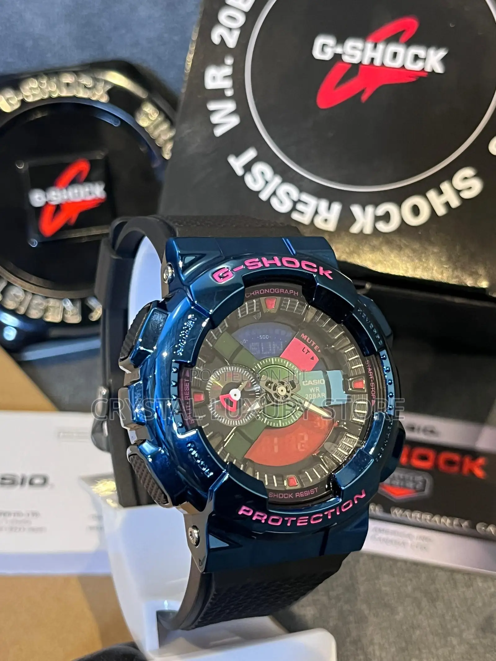 G-Shock Quality Luxury Men Rubber Strap Wristwatch