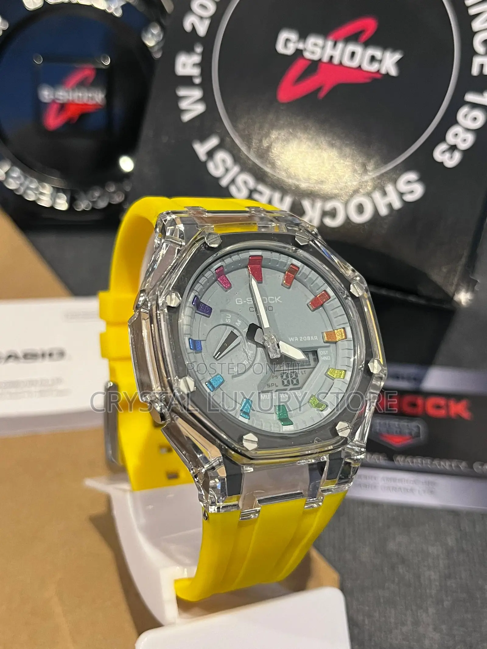 G-Shock Quality Luxury Men Rubber Strap Wristwatch