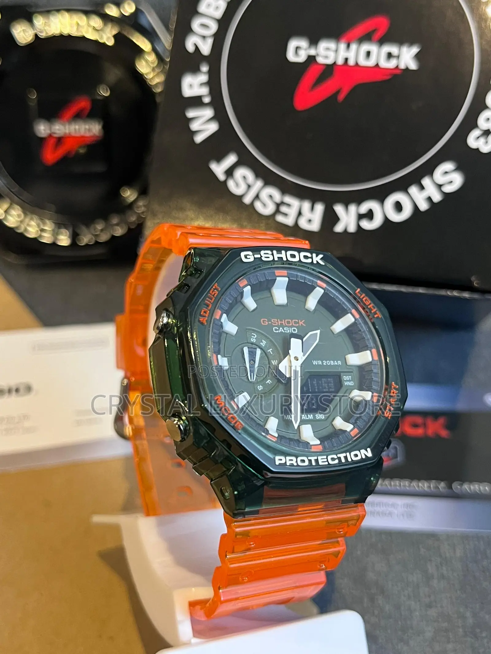 G-Shock Quality Luxury Men Rubber Strap Wristwatch
