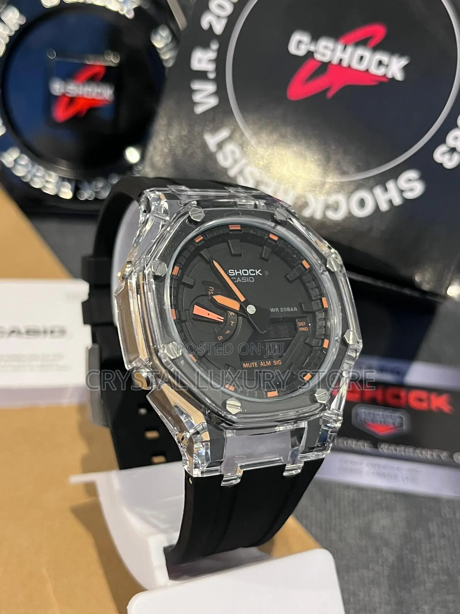 G-Shock Quality Luxury Men Rubber Strap Wristwatch