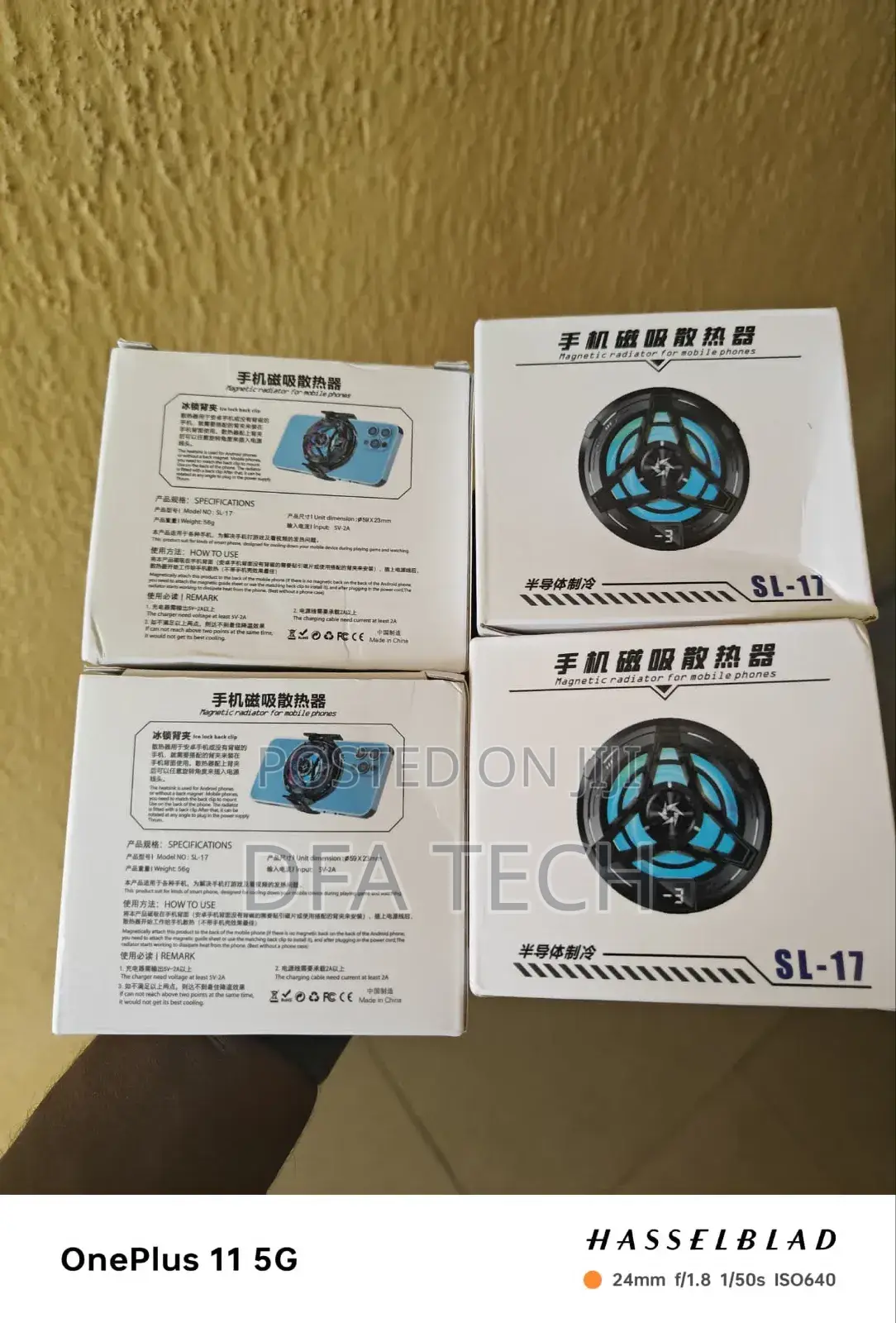 SL-17 Smartphone Gaming Cooling Fan Cooler