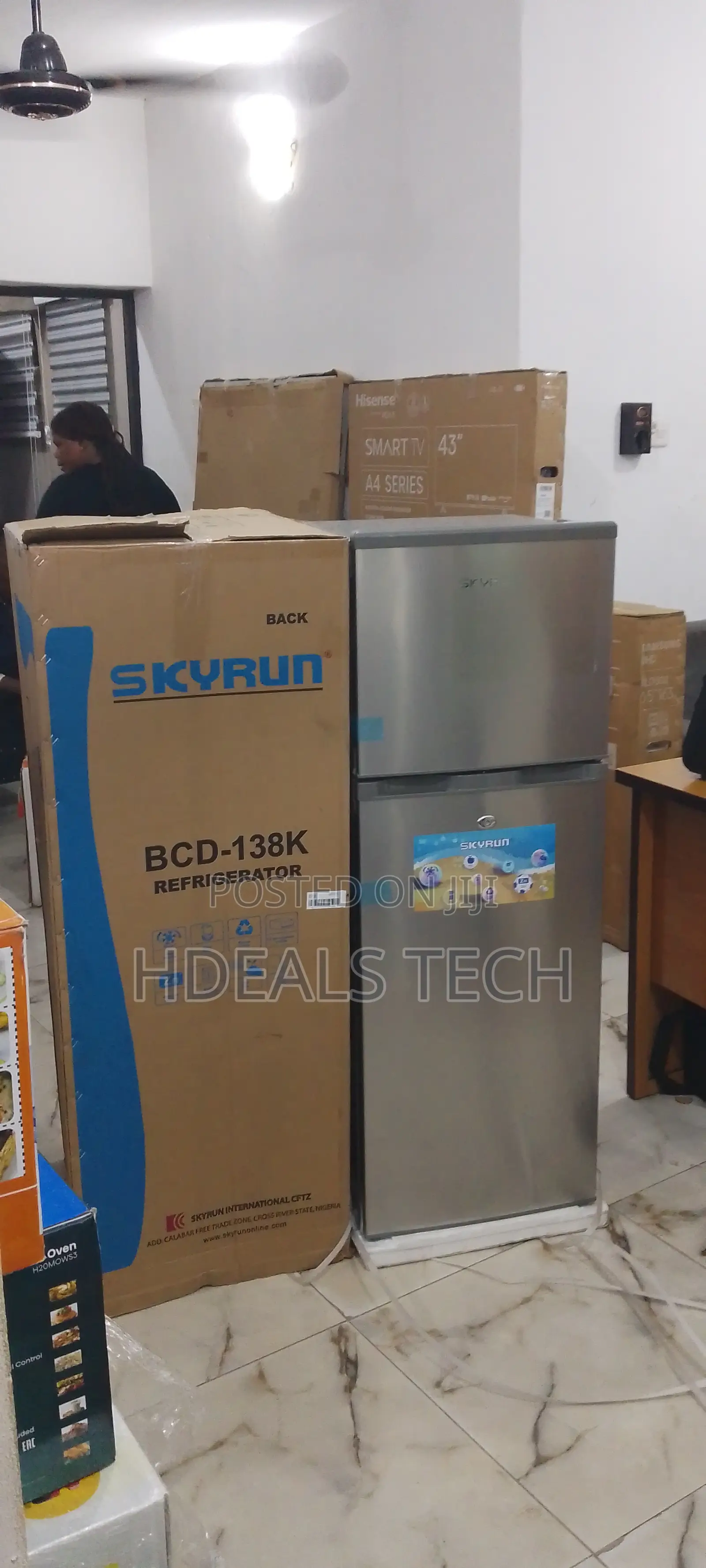 Fast Cooling Skyrun 138L Top Mount Fridge BCD-